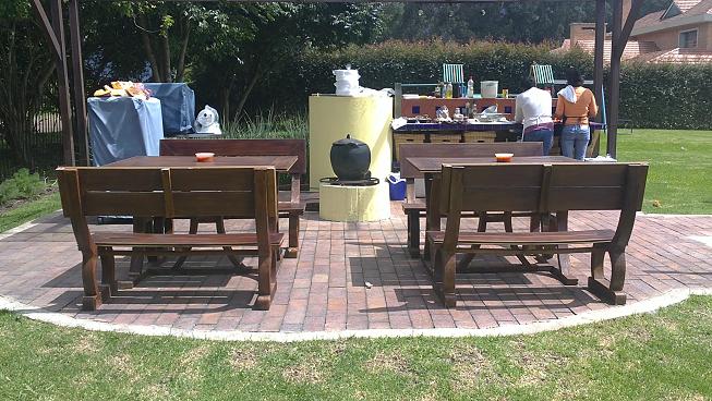 Plegable mesa para carpa cenador-picnic mesa jardín terraza