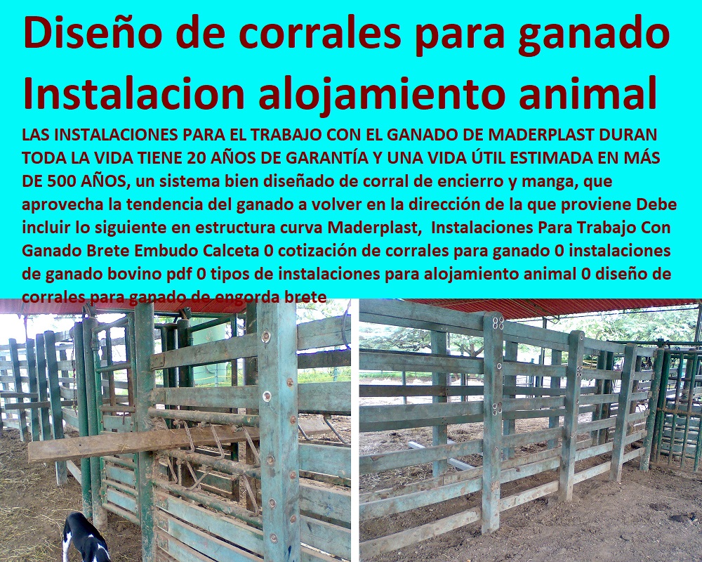 corrales con madera plastica maderplast
