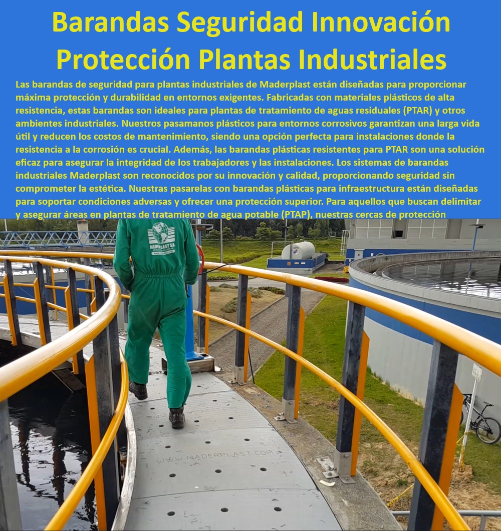 Diseño Fabricación Rejillas Especiales Usos Especializadas Personalizadas Maderplast 0 Cercas de protección para plantas de tratamiento de agua potable PTAP 0 Barandas plásticas de alta resistencia para plantas de tratamiento de agua 0  Soluciones plásticas para industrias, , Pasamanos duraderos para plantas industriales, , Barandas de seguridad para plantas industriales, , Protección en plantas de tratamiento de agua, , Barandas resistentes a la corrosión, , Cercas resistentes para plantas PTAP, , Innovación en barandas plásticas industriales, , Barandas seguras para plantas industriales, , Durabilidad en barandas para plantas industriales, , Barandas para plantas de tratamiento de agua, , Barandas para ambientes corrosivos, , Barandas industriales de alta resistencia, , Durabilidad y seguridad en barandas, , Soluciones seguras para plantas industriales, , Pasamanos plásticos para entornos corrosivos, , Barandas plásticas para ambientes industriales, , Innovación en seguridad industrial, , Protección eficiente para instalaciones industriales, , Resistencia superior en barandas plásticas, , Cercas de protección para PTAP, , Protección de áreas industriales con barandas, , Soluciones de seguridad Maderplast, , Protección efectiva en plantas industriales, , Barandas industriales para ambientes severos, , Seguridad en plantas de tratamiento de aguas Solución Diseño Fabricación Rejillas Especiales Usos Especializadas Personalizadas Maderplast 0 Cercas de protección para plantas de tratamiento de agua potable (PTAP) 0 Barandas plásticas de alta resistencia para plantas de tratamiento de agua 0 Solución 