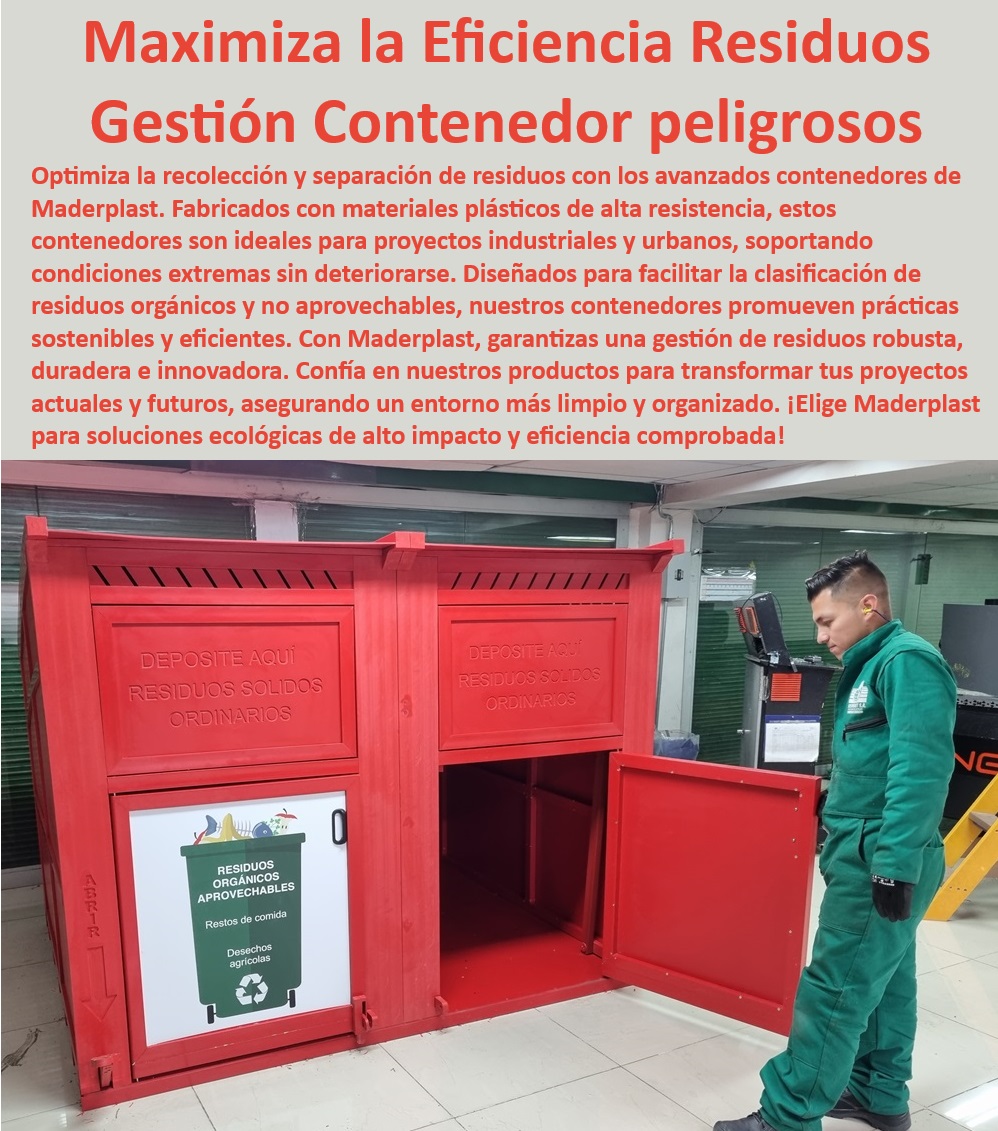 Puntos Ecológicos Diseño Fabricación E Instalación Centros De Acopio Maderplast 0 Contenedores de residuos plásticos 0 Centros de acopio de residuos sólidos industriales 0 Soluciones en gestión de residuos orgánicos 0 Puntos reciclaje PET Materiales plásticos para recolección, , Gestión de residuos urbanos, , Gestión de residuos orgánicos eficiente, , Clasificación de residuos orgánicos, , Contenedores de plástico robustos, , Gestión de residuos industriales, , Contenedores duraderos Maderplast, , Plásticos resistentes para contenedores, , Soluciones de reciclaje Maderplast, , Contenedores para residuos peligrosos, , Contenedores para entornos extremos, , Contenedores de alta resistencia, , Soluciones para residuos no aprovechables, , Contenedores plásticos sostenibles, , Contenedores plásticos para residuos, , Innovación en gestión de residuos, , Clasificación eficiente de residuos, , Contenedores para proyectos industriales, , Contenedores para clasificación de residuos, , Contenedores anticorrosivos para residuos, , Recolección y separación de residuos, , Recolección eficiente de residuos, , Contenedores ecológicos industriales, , Optimización en gestión de residuos, , Soluciones en recolección de residuos Puntos Ecológicos Diseño Fabricación E Instalación Centros De Acopio Maderplast 0 Contenedores de residuos plásticos 0 Centros de acopio de residuos sólidos industriales 0 Soluciones en gestión de residuos orgánicos 0 Puntos reciclaje PET