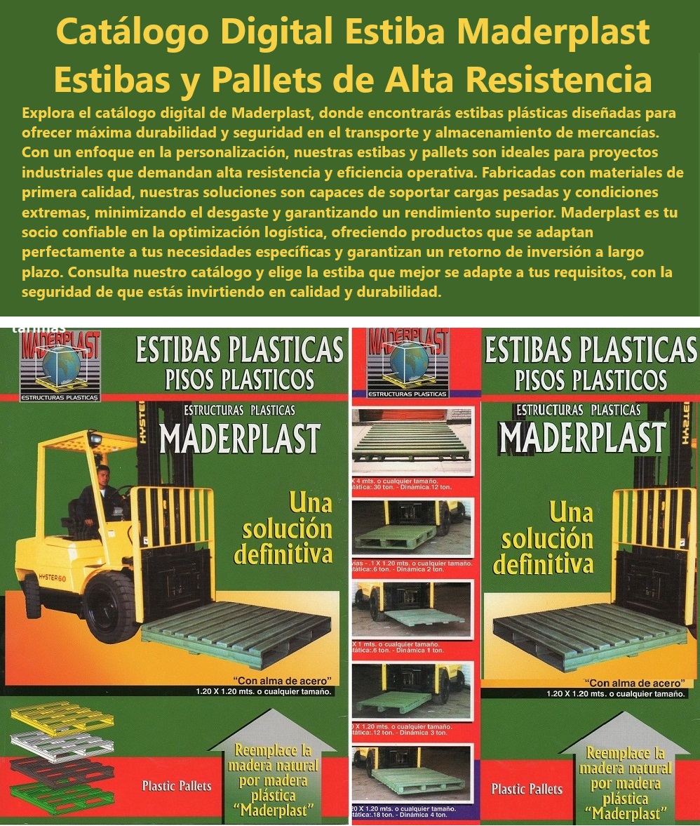 Catalogo Estibas Y Pallets Plásticos Brochure De Estibas Tamaños Diseños Maderplast estibas plásticas colores personalizados identificación productos - tarimas plásticas proyectos construcción durabilidad garantizada - diques contención derrames cumplimiento normativas ambientales - contenedores antiderrame transporte seguro productos químicos - diques contención derrames prevención accidentes laborales - tarimas plásticas antideslizantes seguridad trabajadores - pallets plásticos medidas estándar industria logística - tarimas plásticas antideslizantes seguridad trabajadores - contenedores jaula plegables optimización espacio almacén - estibas almacenamiento industria farmacéutica higiene garantizada - contenedores antiderrame transporte seguro productos químicos - contenedores antiderrame industria química alimentaria - diques contención derrames cumplimiento normativas ambientales - estanterías industriales versátiles soluciones almacenamiento - estibas plásticas recicladas compromiso medio ambiente - estibas almacenamiento industria farmacéutica higiene garantizada - contenedores antiderrame líquidos peligrosos industria - contenedores jaula metálicos transporte seguro mercancías - contenedores jaula apilables optimización espacio almacén - estanterías industriales modulares adaptables necesidades - pallets plásticos exportación resistencia durabilidad - estibas almacenamiento exterior alta resistencia intemperie - estanterías industriales modulares adaptables necesidades - estibas plásticas precios competitivos calidad Maderplast - estanterías industriales carga pesada soluciones almacenamiento - estibas plásticas precios competitivos calidad Maderplast - tarimas plásticas ligeras fácil manejo almacén - estibas plásticas colores personalizados identificación productos - estibas almacenamiento alimentos higiene seguridad alimentaria - pallets plásticos exportación resistencia durabilidad - pallets plásticos personalizados para logística eficiente - estibas plásticas resistentes para proyectos industriales - diques contención derrames soluciones seguridad industrial - contenedores jaula apilables optimización espacio almacén La estiba para Almacenamiento y Transporte Seguro Tarimas antiderrame Tarimas plásticas de alta calidad compra hoy Tarimas de doble cara Pallets PP Catalogo Estibas Y Pallets Plásticos Brochure De Estibas Tamaños Diseños Maderplast - La estiba para Almacenamiento y Transporte Seguro - Tarimas antiderrame - Tarimas plásticas de alta calidad, compra hoy - Tarimas de doble cara - Pallets PP