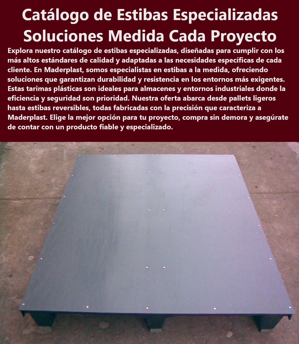 Catálogo Estibas Pallets Plásticos Brochure Tarimas higiénicas Fda Invima Maderplast Pallets ligeros Estibas económicas Tarimas para almacenes comprar sin demora Tarimas plásticas resistentes ambientes exigentes Estibas reversibles para operaciones versátiles - Tarimas plásticas resistentes para ambientes exigentes - Estibas reversibles y multiuso - Estibas fabricadas con precisión Maderplast - Estibas de diseño especializado Maderplast - ¿Cuáles son las mejores soluciones de Maderplast para estibas en ambientes exigentes? - Pallets personalizados para sectores regulados - Pallets de plástico para almacenamiento seguro - Soluciones de almacenamiento a medida Maderplast - Busco pallets ligeros pero resistentes, ¿tiene Maderplast opciones? - Estibas diseñadas para soportar cargas pesadas - Tarimas de almacenamiento para productos sensibles - Estibas robustas para uso industrial prolongado - Tarimas higiénicas certificadas por FDA e Invima - Pallets de plástico para entornos húmedos y secos - ¿Dónde puedo encontrar pallets personalizados para necesidades industriales? - Estibas con capacidad de adaptación a diversas industrias - Pallets ligeros de alta durabilidad Maderplast - Pallets especializados en resistencia química - Soluciones de tarimas para ambientes controlados - ¿Maderplast tiene estibas reversibles para múltiples usos? - Estibas plásticas personalizadas para proyectos industriales - Soluciones de estibas para eficiencia logística - Necesito tarimas higiénicas aprobadas por FDA para mi negocio, ¿qué ofrece Maderplast? - Estibas económicas y duraderas para exportación - Pallets ligeros y económicos Maderplast - Tarimas a medida para proyectos de logística - Pallets diseñados para optimizar espacios de almacenamiento - Pallets para manejo eficiente de mercancías - Pallets adaptados a necesidades específicas de almacenaje Estibas reversibles Catálogo Estibas Pallets Plásticos Brochure Tarimas higiénicas Fda Invima Maderplast - Pallets ligeros - Estibas económicas - Tarimas para almacenes comprar sin demora - Tarimas plásticas resistentes ambientes exigentes - Estibas reversibles