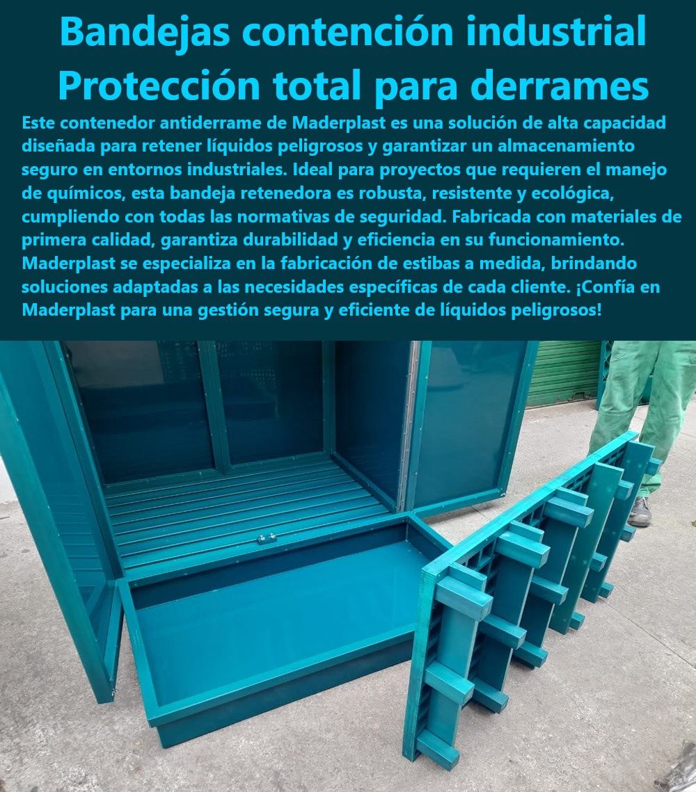 Contenedor Antiderrames Punto Ecológico Para Químicos Peligrosos Maderplast Estibas con dique Punto Ecológico Bandeja retenedora de alta capacidad Punto Ecológico Bandeja de contención industrial Prevención de contaminación en industrias - Almacenamiento seguro químicos peligrosos - Contenedores antiderrame alta capacidad - ¿Cómo puedo asegurar el almacenamiento seguro de sustancias peligrosas con productos Maderplast? - Soluciones industriales contra derrames químicos - ¿Dónde puedo encontrar bandejas de contención industrial de alta capacidad? - Bandeja de retención química robusta - Maderplast para manejo seguro de químicos - Equipos Maderplast para almacenamiento seguro - Manejo responsable de sustancias químicas - Bandejas de contención para líquidos - Contenedores de retención para industria - Bandejas contención industrial química - Estibas con protección total derrames - Seguridad en manejo de sustancias peligrosas - Almacenamiento ecológico de líquidos corrosivos - Protección robusta contra derrames químicos - Estibas con dique para químicos - Bandejas maderplast de alta resistencia - Sistemas de contención de Maderplast - Bandejas ecológicas para derrames - Equipos para contención de líquidos - ¿Cuál es la mejor solución de Maderplast para contener derrames de químicos? - ¿Qué productos recomienda Maderplast para la prevención de contaminación en mi industria? - Protección ambiental manejo químico - Soluciones Maderplast para derrames peligrosos - Bandejas de retención ecológicas Maderplast - ¿Qué ofrece opciones Maderplast para la protección ambiental en el manejo de químicos? - Bandejas de retención personalizadas Maderplast - Contención derrames industriales eficiente Punto Ecológico Estibas para químicos  Contenedor Antiderrames Punto Ecológico Para Químicos Peligrosos Maderplast - Estibas con dique Punto Ecológico - Bandeja retenedora de alta capacidad Punto Ecológico - Bandeja de contención industrial Punto Ecológico - Estibas para químicos