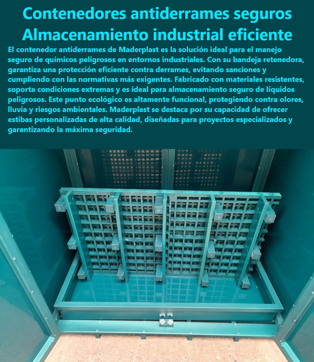 Contenedor Antiderrames Punto Ecológico Para Químicos Peligrosos Maderplast Punto Ecológico Evite sanciones multas incumplimiento normativas Contención de derrames segura Punto Ecológico Almacenamiento de líquidos prevención de riesgos ambientales con Maderplast - pallets para líquidos peligrosos antiderrame - prevención de sanciones por derrames químicos - contenedores industriales con bandeja retenedora - almacenamiento seguro de líquidos inflamables - soluciones de almacenamiento ecológico - máxima seguridad en el manejo de químicos - punto ecológico para contención de derrames - contención de derrames segura y eficiente - plataforma antiderrame para líquidos peligrosos - estibas personalizadas para proyectos especializados - protección contra olores y lluvia con contenedores - almacenamiento seguro de productos químicos corrosivos - contenedores antiderrame de alta calidad - protección ambiental con sistemas antiderrame - almacenamiento industrial seguro de líquidos peligrosos - cumplimiento de normativas ambientales con Maderplast - contenedor antiderrame para químicos peligrosos - contenedores resistentes a condiciones extremas - cumplimiento de normativas de seguridad industrial - evitar multas por incumplimiento normativo - contenedores antiderrame para la industria - almacenamiento de líquidos en punto ecológico - pallet contenedor antiderrame para bidones y tambos - estibas antiderrame con dique de seguridad - manejo de líquidos peligrosos en plantas industriales - prevención de derrames con pallets Maderplast - punto ecológico funcional para la industria - soluciones de almacenamiento industrial Maderplast - protección del medio ambiente industrial - solución de contención industrial para derrames - manejo seguro de químicos corrosivos Punto Ecológico Estiba Contenedor Antiderrames Punto Ecológico Para Químicos Peligrosos Maderplast - Punto Ecológico Evite sanciones multas incumplimiento normativas - Contención de derrames segura  Punto Ecológico- Almacenamiento de líquidos Punto Ecológico Estiba