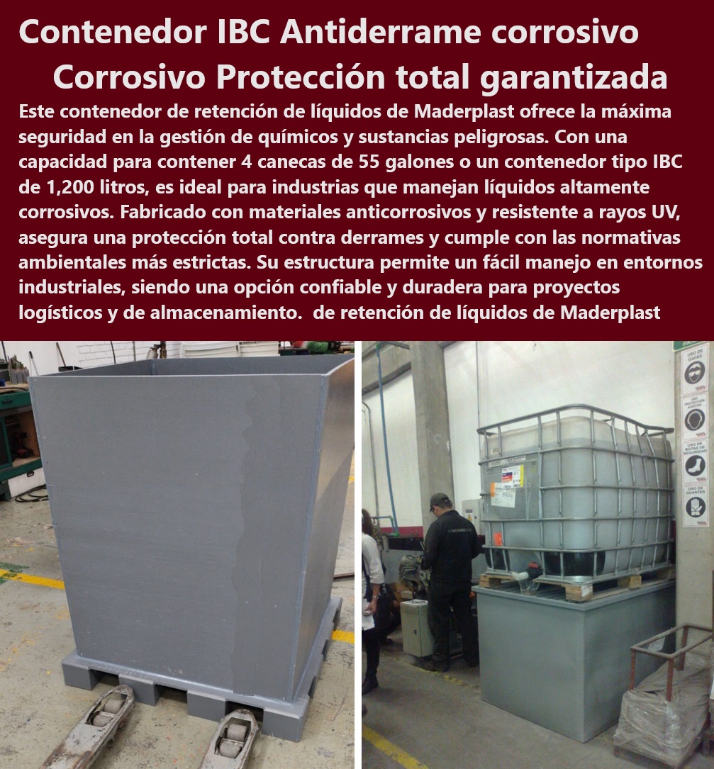 Contenedor Contención Derrames Canecas Toneles Contenedores IBC Maderplast Estibas y contenedores resistentes rayos UV IBC Estibas normalizadas logística eficiente IBC Contenedor con bandeja hermética IBC Bandeja para contención IBC 0 Contenedores herméticos para sustancias químicas. - Sistemas de retención de líquidos industriales Maderplast - ¿Cuáles son los mejores contenedores IBC para químicos corrosivos? - Contenedores Maderplast para normativas ambientales estrictas - Estibas IBC para manejo eficiente en logística - Gestión de líquidos corrosivos en entornos industriales. - Contenedores Maderplast con capacidad de 1.200 litros - Plataformas de contención para productos corrosivos. - Contenedores para productos químicos con materiales anticorrosivos - Soluciones eficientes para el almacenamiento de corrosivos. - Estibas robustas y seguras para líquidos industriales - Soluciones Maderplast para almacenamiento de líquidos peligrosos - Plataformas de contención con resistencia a derrames - Contenedores de 1200 litros para líquidos corrosivos. - Manejo seguro de productos químicos en IBC - Contenedores con protección antiderrame para la industria - Soluciones de almacenamiento duraderos para industrias - ¿Cómo pueden los contenedores de Maderplast garantizar la seguridad en el manejo de líquidos peligrosos? - Sistemas de contención IBC para líquidos peligrosos - Estibas para manejo y retención de sustancias tóxicas. - Contenedores resistentes a corrosivos con protección UV - ¿Cuál es la capacidad máxima de los contenedores IBC de Maderplast para productos químicos? - Contenedores IBC antiderrame para químicos corrosivos - Estibas de seguridad para canecas de 55 galones - Contenedores IBC de polietileno de alta resistencia - Plataformas industriales para sustancias peligrosas - ¿Qué soluciones ofrece Maderplast para el almacenamiento de sustancias corrosivas? - Contenedores de líquidos con normativa de seguridad - Contenedores IBC con protección total garantizada - ¿Dónde puedo encontrar contenedores herméticos para líquidos industriales? Contenedor Contención Derrames Canecas Toneles Contenedores IBC Maderplast - Estibas y contenedores resistentes rayos UV IBC - Estibas normalizadas logística eficiente IBC - Contenedor con bandeja hermética IBC - Bandeja para contención IBC 0