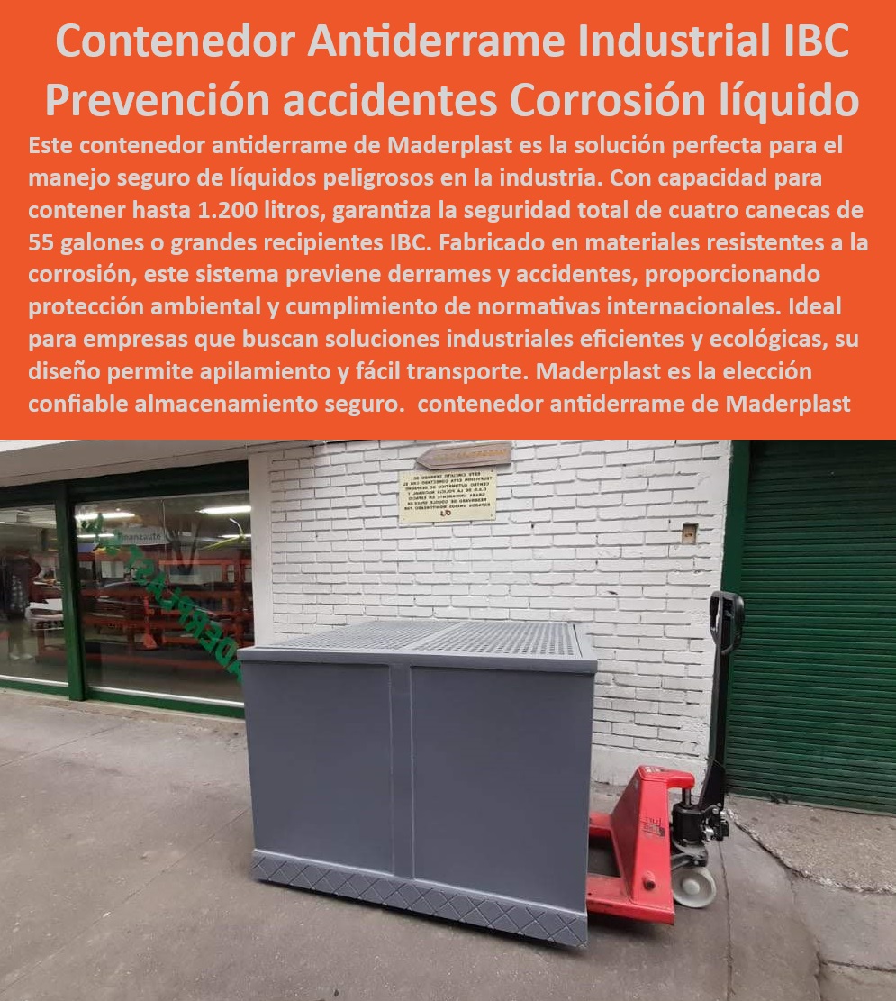 Contenedor Contención Derrames Canecas Toneles Contenedores IBC Maderplast soluciones almacenamiento industrial IBC Prevención de accidentes IBC Bandeja ecológica antiderrame IBC Soluciones tematizadas eventos IBC Estibas Co ¿Dónde puedo encontrar contenedores IBC resistentes a la corrosión? - Alternativas duraderas a estibas de madera IBC - Sistemas de almacenamiento industrial IBC - Seguridad y eficiencia en contenedores IBC - Almacenamiento y transporte seguro IBC - Bandejas ecológicas para contención IBC - IBC para manejo de sustancias peligrosas - Sistemas de contención IBC ecológicos - Contenedores IBC optimizados para transporte - IBC para prevención de derrames de líquidos - Soluciones tematizadas para eventos IBC - Soluciones IBC antiderrames industriales - ¿Cómo puedo prevenir accidentes en mi planta con contenedores IBC? - Contenedores resistentes a la corrosión IBC - Contenedores IBC para líquidos tóxicos - Contenedores IBC con resistencia UV - IBC para almacenamiento de canecas de 55 galones - Prevención de derrames en operaciones industriales IBC - Equipos de seguridad ambiental IBC - ¿Qué opciones de contenedores IBC ecológicos están disponibles? - Almacenamiento seguro de productos químicos IBC - Soluciones de contención para grandes recipientes IBC - ¿Qué contenedores IBC son recomendados para almacenar sustancias químicas? - Contenedores IBC para industrias reguladas - Protección ambiental con contenedores IBC - Innovación en contenedores antiderrames IBC - Prevención de accidentes con IBC - ¿Cuál es el mejor contenedor IBC para manejar líquidos peligrosos? - Contenedores IBC con capacidad de 1200 litros - Contenedores IBC para cumplimiento normativo Contenedor Contención Derrames Canecas Toneles Contenedores IBC Maderplast - soluciones almacenamiento industrial IBC - Prevención de accidentes IBC - Bandeja ecológica antiderrame IBC - Soluciones tematizadas eventos IBC - Estibas Co