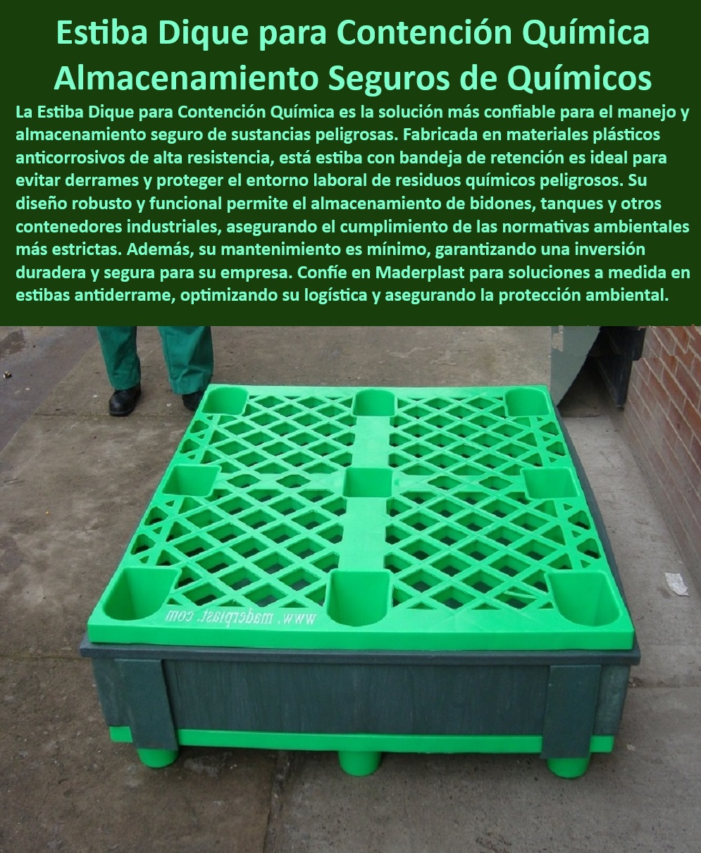 Contenedor Estiba Bandeja Impermeable Diques De Contención derrames Maderplast Bandeja Líquidos peligrosos Bandeja antiderrame precio competitivo Paletas plásticas Bandeja Precio estibas plásticas antiderrame Equipos antiderrame con fácil limpieza - Estibas de retención para bidones de 200 litros. - Soluciones industriales para derrames químicos. - Contenedores para cumplimiento de regulaciones ambientales - Soluciones de almacenamiento de líquidos peligrosos - Estibas plásticas para contención química - Contenedores plásticos para almacenamiento de productos químicos. - Estibas seguras para protección del lugar de trabajo - Contenedores antiderrame para industrias - Alternativas a estibas de madera para químicos. - Contenedores especializados para líquidos peligrosos - ¿Cuáles contenedores ofrecen la mejor protección contra derrames? - Bandejas antiderrames con garantía de durabilidad. - Sistemas de contención para sustancias tóxicas - ¿Cómo puedo asegurar el cumplimiento ambiental en mi almacenamiento de químicos? - ¿Qué estiba debo usar para almacenar productos químicos peligrosos? - ¿Qué soluciones existen para la contención de líquidos tóxicos? - Sistemas de contención económicos y eficaces - Contenedores con normas internacionales de seguridad - Mejores estibas plásticas para manejo de derrames - Estibas modulares para adaptación en industrias - ¿Dónde puedo encontrar materiales resistentes a la corrosión? - Estibas impermeables para almacenamiento exterior. - Estibas ecológicas para almacenamiento seguro - Estibas con resistencia a la corrosión y UV - Equipos de protección ambiental para derrames - Bandejas de retención para tanques IBC - Soluciones de almacenamiento con mínima inversión - Contenedores de seguridad para productos químicos. - Estibas duraderas para manejo de químicos. Bandeja Precio pallets Contenedor Estiba Bandeja Impermeable Diques De Contención derrames Maderplast - Bandeja Líquidos peligrosos - Bandeja antiderrame precio competitivo - Paletas plásticas Bandeja - Precio estibas plásticas antiderrame Bandeja - Precio pallets