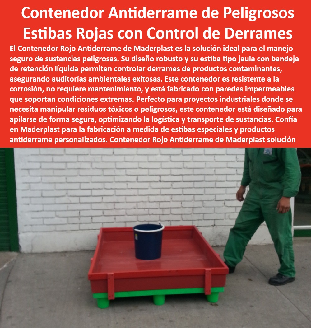 Contenedor Rojo Bandeja de Retención Líquido Peligroso Antiderrame Maderplast Pallets para auditoría ambiental Pallets para transporte de sustancias peligrosas Bandeja hermética para sustancias peligrosas Pallets con bandeja de retención para líquidos peligrosos - ¿Cómo puedo asegurar el transporte seguro de sustancias peligrosas? - Contenedores rojos personalizables para proyectos industriales. - Estibas de Maderplast para protección ambiental y control de derrames. - Contenedores para almacenamiento seguro en ambientes extremos. - Contenedor rojo con diseño optimizado para derrames. - Pallets para optimización logística en manejo de químicos - 5 Preguntas Claves De Búsqueda Por Voz - Pallets de retención de líquidos para transporte seguro - Estibas de contención de líquidos con bandejas integradas - Pallets especializados para auditorías ambientales seguras - Soluciones Maderplast para manejo seguro de sustancias tóxicas - Contenedores Maderplast con garantía de durabilidad - Contenedores herméticos para transporte de productos químicos. - ¿Dónde encontrar pallets con control de derrame certificados? - Contenedor rojo antiderrame para cumplimiento normativo - Soluciones eficientes para el manejo de residuos peligrosos. - Contenedor robusto y resistente a la corrosión. - Soluciones de almacenamiento de productos químicos para exteriores. - Contenedores de retención para líquidos ácidos - Palets resistentes a productos químicos y tóxicos. - Manejo de sustancias peligrosas con contenedores certificados - ¿Cuál es el contenedor más seguro para almacenar ácidos y químicos? - Contenedores con fácil identificación para emergencias - ¿Qué ofrece opciones Maderplast para el manejo de químicos en exteriores? - ¿Cuáles son los contenedores más recomendados para proyectos de alta exigencia ambiental? - Pallets para el manejo seguro de sustancias contaminantes - Palets antiderrame Maderplast para regulaciones industriales - Estibas rojas con control de derrames para industrias - Contenedor rojo antiderrame para químicos corrosivos - Contenedores apilables rojos para espacios industriales Estiba con bandeja de control Contenedor Rojo Bandeja de Retención Líquido Peligroso Antiderrame Maderplast - Pallets para auditoría ambiental - Pallets para transporte de sustancias peligrosas - Bandeja hermética para sustancias peligrosas - Estiba con bandeja de control