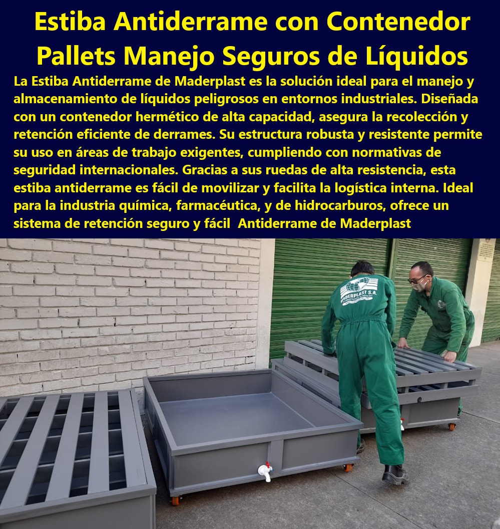 Estiba Impermeable Anti Derrames Contenedor De Contención Derrame Maderplast Fabricante de pallets de contención Industria Estibas con contenedor antiderrame de líquidos Estibas antiderrame para industria ¿Cómo asegurar el almacenamiento seguro de líquidos peligrosos? - Manejo seguro de sustancias con estibas Maderplast - ¿Dónde puedo encontrar estibas resistentes para químicos? - Estibas con bandeja antiderrame personalizada - Contenedores móviles para manejo de líquidos. - Sistemas de contención para industrias reguladas - ¿Cuáles son las mejores estibas para manejo de hidrocarburos? - Estibas personalizadas para transporte seguro - Estibas con garantías extendidas para almacenamiento seguro - Contenedores de seguridad para productos químicos. - Pallets robustos para manejo seguro de líquidos - Contenedores de Maderplast con normativa internacional - Soluciones eficaces contra derrames industriales - Contenedores de almacenamiento para líquidos peligrosos - Soluciones Maderplast para derrames en laboratorios - Innovaciones Maderplast en sistemas de retención de derrames - Estibas con protección antiderrame para logística - Soluciones industriales para derrames químicos. - Estibas resistentes para exteriores e interiores. - Estibas antiderrame de alta resistencia para industria - Estibas para optimizar espacios de almacenamiento - Estibas con sistema antiderrame integrado - ¿Qué soluciones ofrece Maderplast para derrames en la industria? - ¿Cómo mejorar la logística de sustancias peligrosas con estibas? - Estibas industriales con contención de líquidos - Contenedores herméticos para almacenar sustancias químicas. - Pallets herméticos de alto rendimiento para químicos - Pallets de retención para industrias farmacéuticas - Soluciones de almacenamiento para hidrocarburos - Pallets de contención para sustancias peligrosas Contenedor hermético Estiba Estiba Impermeable Anti-Derrames Contenedor De Contención Derrame Maderplast - Fabricante de pallets de contención - Industria - Estibas con contenedor antiderrame de líquidos - Estibas antiderrame para industria - Contenedor hermético Estiba