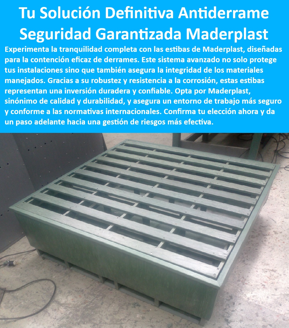 Recipiente Contención Derrames Caja Contenedora Antiderrames Antifugas Maderplast Estibas de protección para sustancias peligrosas Antiderrames Pallets con bandeja de seguridad Antiderrames Soluciones industriales Antiderrame Contención manejo eficiente de materiales peligrosos - ¿Dónde puedo encontrar soluciones de contención de derrames confiables? - instalación de sistemas de contención - diseño de plantas industriales seguras - ¿Cuál es la mejor manera de proteger mi planta industrial contra derrames? - implementación de soluciones antiderrame Maderplast - fabricación de estibas antiderrame - inversión duradera en estibas plásticas - soluciones industriales antiderrame - cumplimiento normativas internacionales - ¿Cómo puedo evitar derrames de productos químicos en mi almacén? - suministro e instalación de estibas de polietileno - seguridad en manejo de materiales peligrosos - estibas de polietileno de alta calidad - sistemas avanzados de contención - contención eficaz de derrames industriales - diseño de almacenes con sistemas de contención - tranquilidad completa con Maderplast - Maderplast: calidad y durabilidad - soluciones especializadas antiderrame - prevención de fugas y derrames - integridad de materiales garantizada - soluciones antiderrame para la industria - estibas antiderrame Maderplast - protección de instalaciones industriales - protección garantizada contra derrames - gestión de riesgos efectiva en almacenes - proyecto de gestión de riesgos con estibas antiderrame - dotación de contenedores antiderrame para industria - estibas para sustancias químicas - ¿Qué tipo de estibas son las más seguras para materiales peligrosos? - pallets con bandeja de seguridad - espacio laboral seguro y protegido - estibas plásticas resistentes a la corrosión - ¿Qué debo tener en cuenta al elegir estibas para sustancias químicas? - Palabras Clave de Cola Mediana para Proyectos Recipiente Contención Derrames Caja Contenedora Antiderrames Antifugas Maderplast - Estibas de protección para sustancias peligrosas Antiderrames - Pallets con bandeja de seguridad Antiderrames - Soluciones industriales Antiderrame Contención