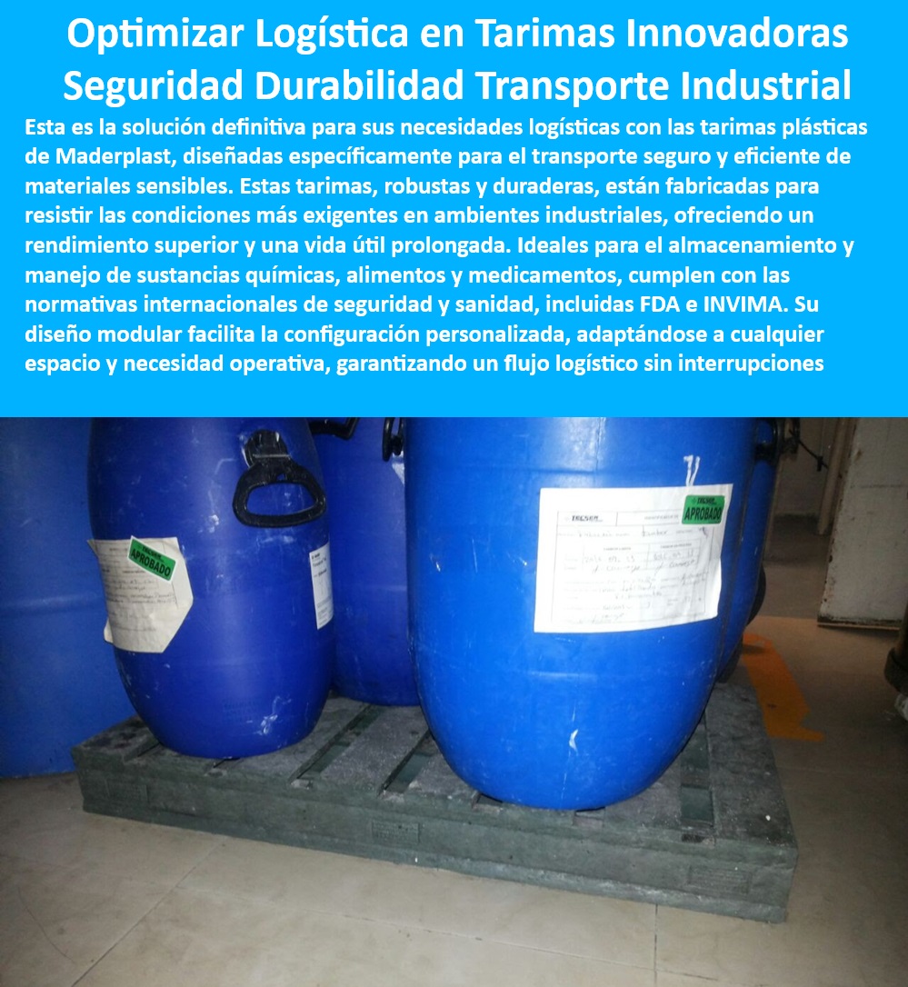 Z Pallets Plásticos Fuertes Durables Estiba Plástica Para Tambores Canecas Maderplast Tarimas plásticas para transporte seguro de materiales sensibles Estibas para almacenamiento seguro y duradero Pallets plásticos modulares de sistemas soluciones de almacenamiento industrial - innovación en manejo de materiales con Maderplast - optimización de espacio con estibas plásticas - eficiencia y resistencia en logística - pallets plásticos resistentes - ¿Dónde puedo encontrar soluciones de almacenamiento que cumplan con las normas FDA e INVIMA? - selección de estibas duraderas para proyectos industriales - estibas plásticas de alta durabilidad Maderplast - planificación logística con enfoque en durabilidad y resistencia - tarimas plásticas para industria - transformación del entorno laboral con estibas plásticas - diseño modular para configuración personalizada - garantía de calidad en productos Maderplast - resistencia a impactos y condiciones climáticas - implementación de soluciones logísticas eficientes con Maderplast - larga vida útil de tarimas plásticas - transporte seguro de materiales sensibles en la industria - estibas plásticas con mínimo mantenimiento - inversión en soluciones de almacenamiento a largo plazo - soluciones logísticas para la industria - almacenamiento seguro y duradero - ¿Cuáles son las ventajas de utilizar estibas plásticas modulares? - mejora de la eficiencia operativa con soluciones Maderplast - estibas plásticas para cualquier necesidad operativa - pallets plásticos modulares - transporte eficiente de mercancías - ¿Cómo puedo mejorar la eficiencia en mi almacén con estibas plásticas? - análisis de costos y beneficios de inversión en estibas plásticas - soluciones de almacenamiento confiables y efectivas - ¿Qué tipo de pallets son ideales para transportar materiales sensibles? - optimización de espacio en almacenes con pallets modulares - transporte seguro de materiales sensibles - estibas para cargas pesadas (tambores, canecas) - proyectos llave en mano con soluciones de almacenamiento Maderplast - Necesito tarimas resistentes para uso en la industria química, ¿qué opciones tengo? - flujo logístico sin interrupciones - diseño de sistemas de almacenamiento con tarimas plásticas - cumplimiento de normas FDA e INVIMA en proyectos de almacenamiento - cumplimiento de normas FDA e INVIMA - manejo de sustancias químicas y alimentos  Pallets Plásticos Fuertes Durables Estiba Plástica Para Tambores Canecas Maderplast - Tarimas plásticas para transporte seguro de materiales sensibles - Estibas para almacenamiento seguro y duradero - Pallets plásticos modulares de sistemas