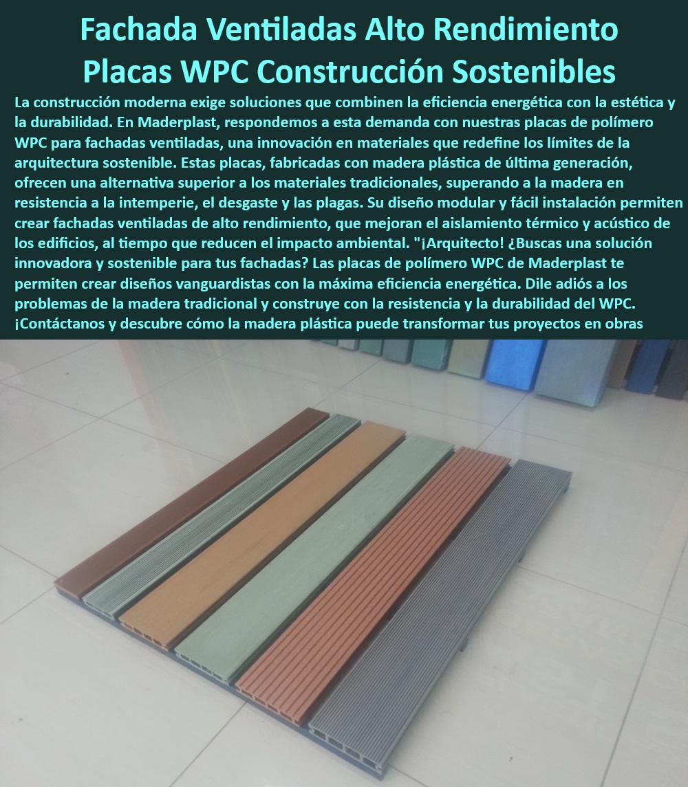 Catálogo De Perfilería Maderas Plásticas Wpc Proyectos Estructuras Maderplast 0 Tableros de polímero de uso intensivo Tablas de construcción encoladas Perfiles modulares de polímero Placas para fachadas ventiladas Láminas de polímero  Fachadas ventiladas con paneles de madera plástico ecológico, - Arquitectura-Moderna, - ¿Qué materiales ecológicos son ideales para fachadas ventiladas?, - Paneles-WPC, - Construcción-sostenible, - Eficiencia-Energética, - Revestimiento exterior con resistencia a condiciones climáticas extremas, - ¿Dónde encontrar paneles de WPC para fachadas exteriores sostenibles?, - Paneles de madera sintética para arquitectura moderna, - Planchas de revestimiento para fachadas comerciales y residenciales, - Materiales de WPC para fachadas exteriores de larga vida útil, - Paneles WPC para fachadas que requieren eficiencia energética, - Tablas de madera plástica para revestimiento de fachadas modernas, - Materiales ecológicos y resistentes para fachadas ventiladas, - Materiales de bajo impacto ambiental para revestimiento de fachadas, - Alta-resistencia, - Placas de WPC para fachadas exteriores de diseño sostenible, - Revestimiento ecológico para proyectos de construcción sostenible, - Paneles modulares de polímero para proyectos arquitectónicos, - Materiales de construcción resistentes a la intemperie para exteriores. ¿Qué revestimiento de bajo mantenimiento es ideal para exteriores?, - Fachadas-Ventiladas, - Fachadas de madera plástica para construcción en seco, - Soluciones de revestimiento para edificios sostenibles, - ¿Qué opciones de madera plástica existen para arquitectura moderna?, - Placas de WPC para fachadas ventiladas de alta resistencia, - Planchas de madera ecológicas para revestimiento exterior, - Fachadas ventiladas de madera plástica con alta durabilidad, - Revestimiento exterior sostenible con madera plástica, - Soluciones arquitectónicas en WPC para exteriores, - Fachadas exteriores con eficiencia energética y bajo mantenimiento, - Placas de WPC para fachadas exteriores estéticas y duraderas, - Revestimiento exterior resistente al desgaste ya la humedad, - Revestimiento-sostenible, - Materiales-Duraderos, - Bajo-Mantenimiento, - Madera-Ecológica, - Revestimiento en madera sintética con resistencia a la intemperie. ¿Cuáles son los beneficios de las placas de WPC para construcción?, - Soluciones en WPC para fachadas de bajo mantenimiento Catálogo De Perfilería Maderas Plásticas Wpc Proyectos Estructuras Maderplast 0 Tableros de polímero de uso intensivo - Tablas de construcción encoladas - Perfiles modulares de polímero - Placas para fachadas ventiladas Láminas de polímero -