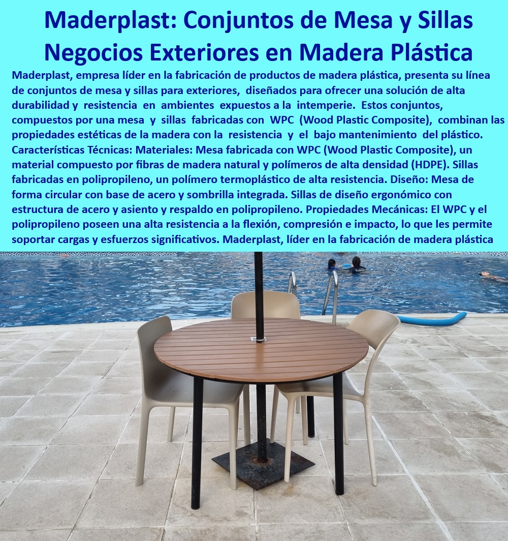 Conjuntos De Mesa Sillas Exteriores Mobiliario Anticorrosión Muebles Maderplast 0 Juego de Mesa y Sillas para Terrazas y Balcones Soluciones de Muebles para Espacios Abiertos Conjuntos comedor exterior de material reciclable Móvil WPC  Mesas y sillas de madera plástica para patios y jardines con protección UV, - Mesas y sillas de madera plástica con diseño que combina la estética con la funcionalidad, - Mesas-Sillas, - Resistente-Intemperie, - Muebles-Jardín-Sostenibilidad, - Espacios-Abiertos, - Mesas y sillas para terrazas con estilo contemporáneo y atemporal, - Conjuntos de comedor para exteriores con alta durabilidad y resistencia, - Conjuntos de comedor para exteriores con garantía de fábrica y larga vida útil, - Madera-Plástica, - Mobiliario de jardín con estilo que crea un ambiente acogedor y sofisticado - Maderplast, - Mesas y sillas para terrazas con opción de personalización y colores a medida, - Mesas y sillas para terrazas con diseño que fomenta la convivencia al aire libre, - Mesas y sillas de madera plástica con resistencia a la corrosión y al desgaste, - Conjuntos de comedor para exteriores con diseño que se integra a la naturaleza, - Confort-Exterior, - Mesas y sillas para terrazas y balcones con materiales reciclados, - Conjuntos de comedor para exteriores con diseño que invita a la relajación, - ¿Hay empresas que fabrican mesas y sillas para exteriores con materiales reciclados?, - Muebles de jardín resistentes a la intemperie con estilo elegante y funcional, - Conjuntos de mesa y sillas para exteriores de madera plástica con diseño moderno, - Mobiliario de jardín con diseño ergonómico para mayor confort, - Mobiliario de jardín con estilo versátil para diferentes ambientes, - Soluciones de muebles para espacios abiertos con materiales sostenibles, - Conjuntos de comedor para exteriores ideales para reuniones familiares y con amigos, - Soluciones de muebles para espacios abiertos con diseño que aporta un toque de distinción, - Conjuntos de comedor para exteriores con diseño que crea una experiencia única al aire libre, - Soluciones de muebles para espacios abiertos con diseño que optimiza el espacio, - Muebles-Jardín, - Muebles-Jardín-Terrazas, - ¿Dónde puedo comprar un conjunto de mesa y sillas para mi terraza con diseño moderno?, - ¿Cuánto cuesta un juego de comedor para exteriores de madera plástica?, - ¿Cómo puedo crear un espacio acogedor en mi patio con un conjunto de comedor?, - Muebles-Jardín-Balcones, - Conjuntos de comedor para exteriores con fácil limpieza y bajo mantenimiento, - Conjuntos de comedor para exteriores con diseño modular para adaptarse a diferentes necesidades, - ¿Qué tipo de muebles de jardín son ideales para un balcón pequeño?, - Soluciones de muebles para espacios abiertos con diseño innovador, - Diseño-Moderno, - Mesas y sillas de madera plástica con resistencia al agua y a la humedad Conjuntos De Mesa Sillas Exteriores Mobiliario Anticorrosión Muebles Maderplast 0 Juego de Mesa y Sillas para Terrazas y Balcones - Soluciones de Muebles para Espacios Abiertos - Conjuntos comedor exterior de material reciclable Móvil WPC -