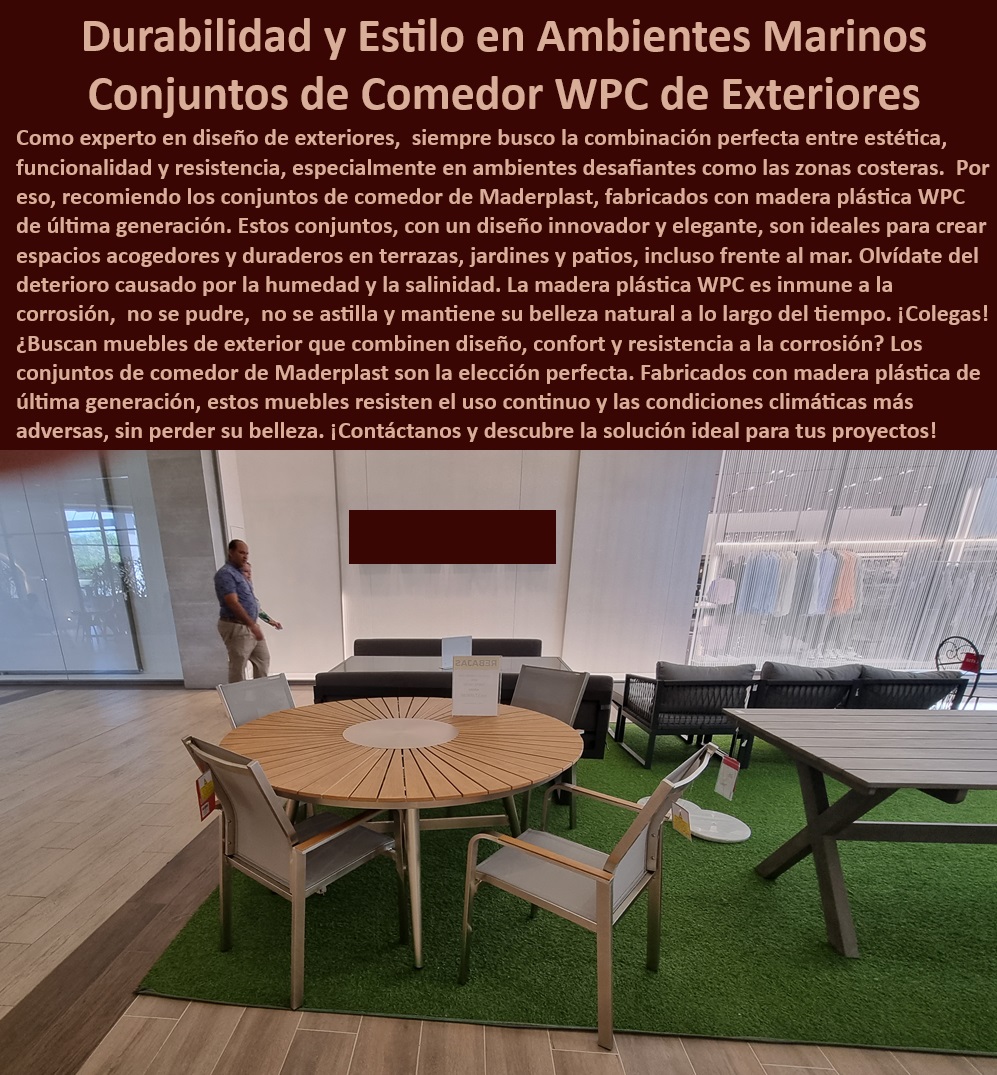 Conjuntos De Mesa sillas Exteriores Mobiliario dePatios Muebles Maderplast 0 Juegos de mesa de comedor para ambientes marinos Muebles ecológicos exteriores Conjuntos de Comedor para Exteriores con Bajo Mantenimiento Mobiliario exterior  Sillas para terraza con cojines incluidos, - Ok Google, muéstrame conjuntos de terraza modernos, - Mesas de jardín para espacios reducidos, - Mesas de jardín con superficie anti-manchas, - Chat GPT, necesito un conjunto de terraza para un espacio pequeño. ¿Qué me recomiendas?, - Muebles de jardín personalizados a medida, - Muebles-Jardín, - Muebles de jardín durabilidad y diseño, - Madera plástica WPC: Ventajas y desventajas, - ¿Cómo elegir los mejores muebles de jardín para mi terraza?, - Alexa, ¿qué tipo de muebles de jardín son ideales para un restaurante?, - Muebles de jardín para disfrutar al aire libre, - Conjuntos-Terraza, - Conjuntos de terraza para balcones y patios, - Muebles de jardín ecológicos y sostenibles, - Madera-Plástica, - Mesas de jardín resistentes al sol, - Bard, busco muebles de jardín duraderos y de bajo mantenimiento. ¿Qué opciones hay?, - Madera-Plástica-Sostenibilidad, - Mesas de jardín con sombrilla integrada, - Palabras clave informativas In Baum:, - Sillas para terraza con respaldo ergonómico, - Conjuntos de terraza para uso comercial, - Conjuntos de comedor para exteriores, - Madera-Plástica-Elegancia, - Diseño de exteriores: Tendencias en muebles de jardín, - Conjuntos de terraza resistentes al desgaste, - Sillas para terraza resistentes a los rayos UV, - Ok Google, encuentra conjuntos de terraza de madera plástica, - Madera-Plástica-WPC, - Conjuntos de terraza para crear ambientes acogedores, - Alexa, necesito muebles de jardín resistentes al sol y la lluvia, - Muebles de jardín sostenibles: Beneficios para el medio ambiente, - Muebles de jardín para zonas de piscina, - Sillas para terraza fáciles de limpiar, - Sillas para terraza con estilo moderno, - Sillas de jardín resistentes a la intemperie, - Conjuntos de terraza madera plástica WPC, - Madera-Plástica-Confort, - Sillas-Exterior, - Mesas de jardín fáciles de montar, - Madera-Plástica-Durabilidad, - Hey Siri, busca mesas y sillas para terraza con estilo, - Diseño-Moderno, - Conjuntos de terraza con garantía extendida, - Muebles de jardín para hoteles y restaurantes, - Ideas para decorar tu terraza con conjuntos de mesa y sillas, - Mesas para terraza bajo mantenimiento Conjuntos De Mesa sillas Exteriores Mobiliario de Patios Muebles Maderplast 0 Juegos de mesa de comedor para ambientes marinos - Muebles ecológicos exteriores - Conjuntos de Comedor para Exteriores con Bajo Mantenimiento Mobiliario exterior -
