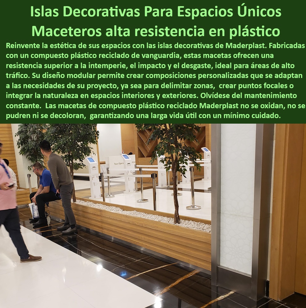 Macetas Decorativas para Espacios Públicos Macetas para Plazas Maderplast 0 Materias decorativas Sistemas de macetas Decoración de áreas públicas Islas decorativas Macetas de Compuesto Plástico Maceteros Reciclado Alta Resistencia  Macetas de plástico reciclado para proyectos de paisajismo urbano, - Macetas de compuesto plástico reciclado para dividir espacios en oficinas, - Biombos-Macetas-Integradas-Privacidad, - Macetas de plástico reciclado con diseño moderno para decorar espacios comerciales, - Sistemas de macetas para optimizar el espacio en áreas de trabajo, - Islas-Decorativas-Macetas-Centros-Comerciales, - Macetas de plástico reciclado: impacto ambiental y beneficios para la salud, - Separadores-Ambientes-Macetas-Integradas, - Sistemas de macetas para dividir espacios en museos y galerías de arte. ¿Qué tipos de diseños de macetas existen para decorar espacios públicos?, - Macetas de alta resistencia para delimitar áreas en espacios públicos de alto tráfico, - Macetas con diseño innovador para proyectos de arquitectura vanguardista, - Macetas-Diseño-Modular-Áreas-Recepción, - Islas decorativas con macetas para mejorar la estética de espacios públicos, - Macetas-Plástico-Reciclado-Dividir-Espacios, - Sistemas de macetas modulares para dividir espacios en restaurantes y cafeterías, - Macetas-Alta-Resistencia-Espacios-Públicos, - ¿Cuánto cuestan las islas decorativas con macetas para centros comerciales?, - Macetas de plástico reciclado para proyectos de arquitectura sostenible en interiores, - Macetas-Plástico-Reciclado-Arquitectura-Sostenible, - , - Islas decorativas con macetas para eventos y ferias, - Diseño de espacios con macetas para mejorar la productividad y el bienestar, - Separadores de ambientes con macetas integradas para mejorar la acústica en espacios abiertos, - Islas-Macetas-Asientos-Espacios-Públicos, - Macetas de plástico reciclado para crear un oasis urbano en terrazas y azoteas, - Separadores de ambientes con macetas para mejorar la calidad del aire en interiores, - Macetas de diseño modular para crear composiciones personalizadas en áreas de recepción, - Objetivo: Posicionar la imagen y el producto en internet,  buscadores de imágenes e inteligencias artificiales para generar ventas, - Macetas con diseño personalizado para proyectos de interiorismo. ¿Dónde puedo comprar macetas de plástico reciclado para dividir espacios?, - Macetas decorativas para delimitar zonas de espera en aeropuertos y estaciones, - Separadores de espacios con macetas para crear zonas verdes en oficinas, - Islas decorativas con macetas y iluminación integrada para crear ambientes nocturnos, - Biombos con macetas integradas para crear privacidad en espacios de trabajo colaborativos. ¿Hay empresas que fabrican sistemas de macetas modulares a medida?, - Innovación en materiales para macetas: plástico reciclado vs. materiales tradicionales, - Islas decorativas con macetas para crear zonas de descanso en centros comerciales, - Islas con macetas y asientos para fomentar la interacción social en espacios públicos, - Macetas-Decorativas-Delimitar-Zonas-Espera, - Macetas de plástico reciclado para crear jardines verticales en espacios reducidos, - Sistemas-Macetas-Modulares-Dividir-Espacios, - Público Objetivo:  Arquitectos, diseñadores de interiores, paisajistas,  centros comerciales,  empresas,  instituciones, etc. (todos aquellos que buscan soluciones estéticas,  funcionales y sostenibles para dividir espacios y decorar áreas públicas), - Macetas de alta resistencia para uso en exteriores en plazas y parques, - Análisis de la imagen y palabras clave de cola larga:, - Macetas de alta resistencia para delimitar zonas de juegos infantiles. ¿Cuáles son las ventajas de usar macetas de alta resistencia en áreas de alto tráfico?, - Producto: Macetas decorativas de compuesto plástico reciclado de alta resistencia para espacios públicos, - División de espacios con macetas: optimización del espacio y la funcionalidad, - Macetas para espacios públicos: creando ciudades más verdes y sostenibles Macetas Decorativas para Espacios Públicos Macetas para Plazas Maderplast 0 Materias decorativas - Sistemas de macetas - Decoración de áreas públicas - Islas decorativas - Macetas de Compuesto Plástico Maceteros Reciclado Alta Resistencia - 