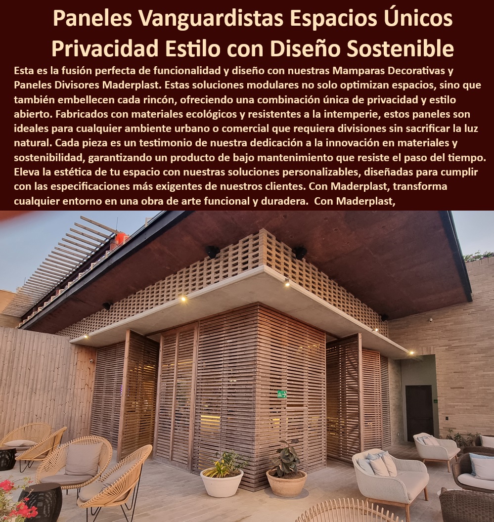 Mamparas Decorativas Paneles Divisores Diseños Persianas Maderplast 0 Soluciones Modulares para la Optimización de Espacios Urbanos Persianas de madera eco amigables interiores Soluciones Elegantes de Privacidad con Mamparas Paneles divisores con iluminación integrada, - Búsquedas en Inteligencia Artificial (Versión concisa):, - Separadores ambientes para integrar la naturaleza, - Mamparas decorativas ecológicas para restaurantes, - Mamparas con diseños personalizados para hogares, - Paneles-Divisores-Espacios-Comerciales, - Biombos de madera plástica para crear zonas de relax, - ¿Cómo puedo crear privacidad en mi terraza con biombos?, - ¿Qué tipos de mamparas decorativas hay para separar ambientes?, - ¿Dónde puedo comprar paneles divisorios de madera plástica?, - Paneles divisores para optimizar espacios pequeños, - Mamparas-Decorativas-Elegantes, - Necesito biombos resistentes para mi terraza. ¿Qué materiales son los mejores?, - Biombos de madera plástica resistentes a la intemperie, - Biombos de privacidad para dividir espacios interiores, - Paneles-Divisores-Madera-Plástica, - Mamparas-con-Aislamiento-Acústico, - Paneles divisores para espacios comerciales, - Mamparas modulares para dividir espacios grandes, - Biombos de madera plástica para eventos, - ¿Cuánto cuestan los separadores de ambientes con diseños modernos?, - Quiero dividir mi oficina, pero que se vea amplia y luminosa. ¿Qué tipo de paneles me recomiendan?, - Busco separadores elegantes para mi restaurante. ¿Qué opciones combinan con un estilo moderno?, - Separadores ambientes con estilo para oficinas, - Mamparas con diseños minimalistas para hogares, - Biombos-Madera-Plástica-Eventos, - Separadores ambientes modernos para hoteles, - Separadores ambientes para crear privacidad, - Mamparas decorativas con aislamiento acústico, - Biombos de madera plástica para uso exterior, - Voy a organizar un evento y necesito dividir el espacio. ¿Qué separadores son fáciles de transportar?, - Paneles divisores para dividir espacios multifuncionales, - Paneles divisores para proyectos de arquitectura sostenible, - Biombos-Madera-Plástica-Terrazas, - Biombos madera plástica para terrazas exteriores, - Biombos-de-Privacidad-Interiores, - Separadores-Ambientes-Modernos, - Paneles separadores para crear zonas de trabajo, - Mamparas con diseños innovadores para decoración, - Mamparas-con-Diseños-Personalizados, - Mamparas con diseños artísticos para espacios únicos, - Paneles divisores madera plástica para oficinas, - Paneles-Separadores-Zonas-de-Trabajo, - Quiero paneles que mejoran la acústica de mi sala. ¿Qué materiales absorben el ruido?, - ¿Qué necesito para instalar paneles divisores en mi oficina?, - Separadores ambientes para mejorar la estética Mamparas Decorativas Paneles Divisores Diseños Persianas Maderplast 0 Soluciones Modulares para la Optimización de Espacios Urbanos - Persianas de madera eco-amigables interiores - Soluciones Elegantes de Privacidad con Mamparas