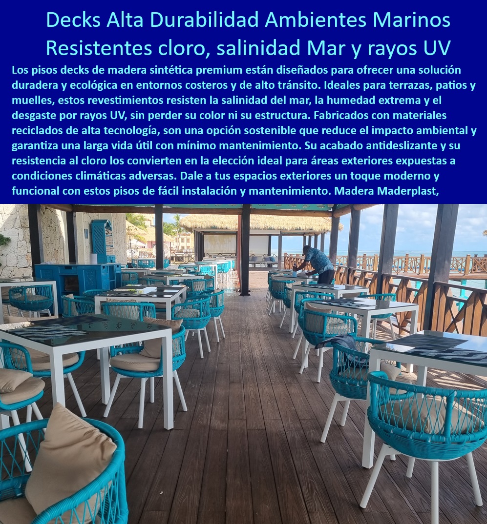 Pisos Para Terraza Patio Resistentes Humedad Pisos Deck Anti Uv Maderplast 0 Madera para decks Decking Premium Resistencia al Cloro y Salinidad Pisos duraderos Tarimas resistentes Tarimas ecológicas Pisos WPC Pisos para patios  decks Maderplast de alta durabilidad para ambientes marinos, - decks resistentes a la salinidad del mar, la humedad extrema y el desgaste por rayos UV, - Decks-Acabado-Antideslizante, - tarimas Maderplast resistentes para exteriores, - decks con acabado antideslizante para mayor seguridad, - madera para decks de alta durabilidad, - decks resistentes al cloro para áreas exteriores, - tarimas resistentes para exteriores, - Decks-Alta-Durabilidad-Marinos, - decks con resistencia al cloro y salinidad, - Decks-Fácil-Instalación, - tarimas ecológicas para exteriores, - decking premium para exteriores, - decks fabricados con materiales reciclados para reducir el impacto ambiental, - pisos WPC para patios, - madera para decks Maderplast, - pisos decks de madera sintética premium para terrazas, patios y muelles, - ¿Dónde comprar decks para exteriores resistentes al agua?, - pisos duraderos para exteriores, - decks para exteriores con resistencia a la intemperie, - Madera-Sintética-para-Decks, - Decks-Diseño-Moderno, - Decks-Resistentes-Intemperie, - decks para exteriores con fácil instalación, - pisos WPC Maderplast para patios, - decks de alta durabilidad para ambientes marinos resistentes a cloro, salinidad y rayos UV, - Decks-Larga-Vida-Útil, - decks para áreas de alto tráfico, - pisos para terrazas Maderplast resistentes a la humedad, - decks para terrazas, patios y muelles en ambientes costeros, - decks para exteriores con diseño moderno, - Pisos-WPC-para-Patios, - Decks-para-Zonas-Costeras, - ¿Qué decks son ideales para zonas costeras?, - decks para uso comercial y residencial, - ¿Cuánto cuestan los decks con protección UV?, - Decks-Resistentes-Cloro-Salinidad, - ¿Mejores decks para ambientes marinos?, - ¿Cómo instalar decks de madera sintética?, - decks de larga vida útil con mínimo mantenimiento Pisos Para Terraza Patio Resistentes Humedad Pisos Deck Anti-Uv Maderplast 0 Madera para decks - Decking Premium - Resistencia al Cloro y Salinidad - Pisos duraderos - Tarimas resistentes - Tarimas ecológicas - Pisos WPC Pisos para patios -