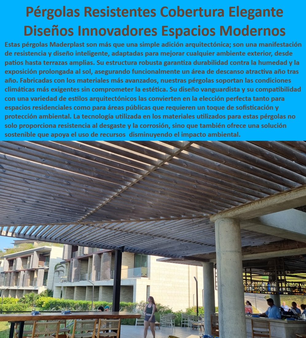 Pérgolas resistentes al sol y la humedad Estructuras de sombra Maderplast 0 Pérgolas para terrazas Techados ecoeficientes para patios Pérgolas premium para espacios públicos Pérgolas de madera compuesta pérgola Diseños personalizados Pérgolas para crear zonas de comedor en exteriores, - Pérgolas para integrar la naturaleza en exteriores con estilo, - Pérgolas de madera plástica resistentes a los rayos UV, - ¿Cómo puedo crear un espacio de sombra en mi patio con una pérgola de madera compuesta?, - Pérgolas-de-Madera-Plástica, - Techados para crear ambientes acogedores en espacios exteriores, - Pérgolas con diseños innovadores para espacios modernos, - ¿Cuánto cuesta un techado ecoeficiente para mi jardín?, - Pérgolas-con-Bajo-Mantenimiento, - Necesito una pérgola ecológica para mi patio. ¿Qué opciones hay?, - Pérgolas-Resistentes-al-Sol-y-la-Humedad, - ¿Qué necesito para instalar una pérgola premium en mi espacio público?, - Techados ecoeficientes para patios y jardines, - Techados-Ecoeficientes-para-Patios, - Necesito una pérgola para un espacio público que sea resistente y segura. ¿Qué me sugieres?, - Pérgolas-para-Crear-Zonas-de-Sombra, - Pérgolas para exteriores con resistencia a la intemperie, - Techados para espacios públicos con diseño resistente, - Pérgolas con diseño bioclimático para regular la temperatura, - Pérgolas de madera plástica para terrazas con diseño elegante, - Pérgolas-de-Madera-Compuesta, - Techados con diseño que se integra con el entorno natural, - Pérgolas para crear sombra en zonas de juegos infantiles, - Pérgolas-para-Exteriores, - Quiero una pérgola para un restaurante que sea elegante y duradera. ¿Qué material es el más adecuado?, - Pérgolas resistentes al sol y la humedad para terrazas, - Pérgolas-con-Diseños-Innovadores, - Pérgolas de madera compuesta para zonas de piscina, - Busco una pérgola con un diseño diferente. ¿Qué me recomiendas?, - Pérgolas de madera compuesta para proyectos de arquitectura sostenible, - Pérgolas-con-Diseño-Personalizado, - Pérgolas premium para espacios públicos con alta durabilidad, - Pérgolas con diseño moderno para restaurantes y cafeterías, - Pérgolas-Premium-para-Espacios-Públicos, - ¿Dónde puedo comprar pérgolas resistentes para mi terraza?, - Pérgolas de madera plástica con bajo mantenimiento, - Techos para patios con diseño personalizado, - Quiero una pérgola resistente para mi terraza. ¿Qué material es el mejor?, - Pérgolas con diseño innovador para casas y hoteles, - Pérgolas de madera compuesta para crear zonas de relax en jardines, - ¿Qué tipos de pérgolas hay con diseños innovadores?, - Pérgolas con sistema de iluminación integrado, - Pérgolas para cubrir espacios de eventos al aire libre, - Pérgolas de madera compuesta para crear sombra en patios, - Techados para proteger del sol y la lluvia en balcones y terrazas Pérgolas resistentes al sol y la humedad Estructuras de sombra Maderplast 0 Pérgolas para terrazas - Techados ecoeficientes para patios - Pérgolas premium para espacios públicos - Pérgolas de madera compuesta - pérgola Diseños personalizados