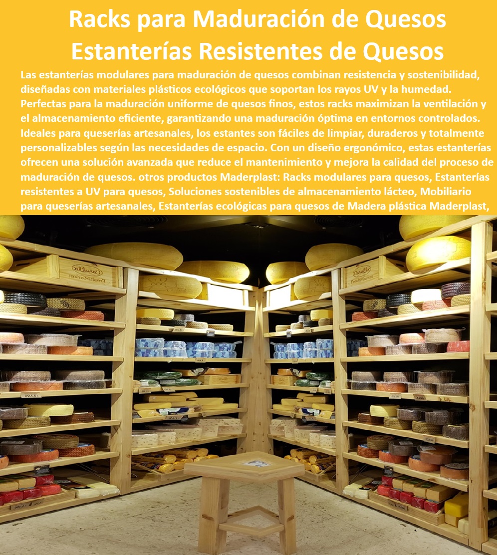 Racks de Maduración de Quesos Estanterías para Quesos Finos Maderplast 0 Estanterías Modulares y Ecológicas para Productos Lácteos Sistema de Almacenamiento Ecosostenible para Quesos Racks Resistente UV para Maduración Óptima de Quesos  Estanterías ecológicas para quesos fabricadas con madera plástica reciclada, - Soluciones de almacenamiento para quesos con diseño que facilita la limpieza, - Soluciones sostenibles de almacenamiento para productos lácteos, - Estanterías para quesos con diseño que reduce el mantenimiento, - Racks para maduración de quesos con diseño ergonómico y fácil limpieza, - Racks modulares para la maduración óptima de quesos en entornos controlados, - Racks para quesos con garantía de fábrica y alta calidad, - Diseño-Modular-y-Adaptable-para-Racks, - Soluciones-de-Almacenamiento-para-Queserías, - Almacenamiento-Eficiente-para-Productos-Lácteos, - Soluciones sostenibles de almacenamiento para queserías artesanales, - Racks modulares para quesos resistentes a la corrosión y al desgaste, - Soluciones de almacenamiento para la maduración uniforme de quesos finos, - Estanterías-Modulares-para-Quesos-Artesanales, - Estanterías resistentes a los rayos UV para la maduración de quesos, - ¿Qué tipo de racks son ideales para el almacenamiento de quesos en una quesería artesanal?, - Estanterías ecológicas para quesos con diseño que garantiza la seguridad alimentaria, - Estanterías ecológicas para quesos con bajo mantenimiento y alta durabilidad, - Estanterías ecológicas para quesos con diseño modular y adaptable, - ¿Cómo puedo optimizar el proceso de maduración de mis quesos con racks modulares?, - Racks modulares para quesos con fácil montaje e instalación, - Maduración-Óptima-de-Quesos-con-Ventilación, - Soluciones-Sostenibles-para-la-Industria-Quesera, - Estanterías ecológicas para quesos con resistencia a la humedad, - Estanterías resistentes para quesos con sistema de ventilación optimizado, - Estanterías para quesos con diseño que maximiza el almacenamiento eficiente, - Madera-Plástica-Ecológica-para-Estanterías, - Estanterías modulares para quesos con resistencia a la humedad y rayos UV, - ¿Maderplast ofrece soluciones sostenibles de almacenamiento para productos lácteos?, - Racks para la maduración de quesos con diseño que mejora la calidad del proceso, - Racks modulares para quesos - Maderplast, - Estanterías-Resistentes-para-Quesos-de-Calidad, - Racks para la maduración de quesos ideales para queserías artesanales, - ¿Dónde puedo comprar estanterías modulares para la maduración de quesos?, - ¿Cuáles son las ventajas de usar estanterías ecológicas para la maduración de quesos?, - Racks para la maduración de quesos con diseño que optimiza la ventilación, - Soluciones sostenibles de almacenamiento para la industria alimentaria, - Fácil-Limpieza-e-Higiene-en-Estanterías, - Racks-Resistentes-UV-para-Maduración-de-Quesos, - Racks para quesos con diseño personalizable según las necesidades de espacio Racks de Maduración de Quesos Estanterías para Quesos Finos Maderplast 0 Estanterías Modulares y Ecológicas para Productos Lácteos - Sistema de Almacenamiento Eco sostenible para Quesos - Racks Resistente UV para Maduración Óptima de Quesos -