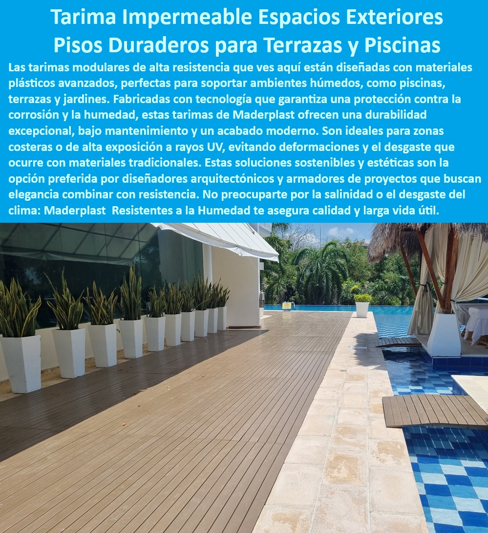 Tarimas Resistentes Pisos de piscinas Pisos Exteriores Pisos De Terraza Maderplast 0 deck Marítimos Tarimas impermeables Tarimas modulares Madera Plástica Premium para Diseños Arquitectónicos Exclusivos Pisos Exteriores Maderas finas pisos para piscinas Maderplast, - ¿Qué tipos de pisos para piscinas son resistentes al agua y al sol?, - pisos para piscinas ideales para zonas de alta exposición solar, - ¿Cómo instalar tarimas modulares en mi jardín?, - tarimas modulares de alta resistencia para piscinas, - tarimas para exteriores con durabilidad excepcional, - pisos duraderos para terrazas y piscinas, - tarimas impermeables para zonas costeras, - pisos para terrazas con garantía de calidad, - Comprar tarimas impermeables para exteriores online, - Tarimas-Modulares-Alta-Resistencia, - pisos para piscinas con bajo mantenimiento, - pisos para terrazas presupuestos sin compromiso, - pisos para terrazas con fácil instalación, - pisos para piscinas resistentes a la salinidad, - Tarimas-Impermeables-Zonas-Costeras, - ¿Cuáles son los mejores pisos para terrazas y piscinas?, - tarimas modulares para proyectos arquitectónicos, - Tarimas-Modulares-Jardines, - ¿Cuánto cuestan las tarimas para exteriores?, - Pisos-Terrazas-Resistentes-Humedad, - Pisos-Duraderos-Terrazas-Piscinas, - tarimas impermeables para ambientes húmedos, - Pisos-Terrazas-Acabado-Moderno, - tarimas para exteriores con protección UV, - tarimas para piscinas proyectos llave en mano, - Distribuidores de tarimas modulares de alta resistencia, - tarimas para exteriores Maderplast, - ¿Dónde puedo comprar tarimas impermeables para exteriores?, - pisos para terrazas con acabado moderno, - Pisos-Piscinas-Resistentes-Salinidad, - tarimas impermeables para espacios exteriores, - pisos para terrazas con tecnología anticorrosión, - tarimas modulares para jardines, - Tarimas-Exteriores-Protección-UV, - Tarimas-Impermeables-Espacios-Exteriores, - pisos para terrazas resistentes a la humedad, - Pisos-Piscinas-Bajo-Mantenimiento, - tarimas impermeables resistentes al desgaste, - Dónde comprar pisos duraderos para terrazas Tarimas Resistentes Pisos de piscinas Pisos Exteriores Pisos De Terraza Maderplast 0 deck Marítimos - Tarimas impermeables - Tarimas modulares - Madera Plástica Premium para Diseños Arquitectónicos Exclusivos - Pisos Exteriores Maderas finas