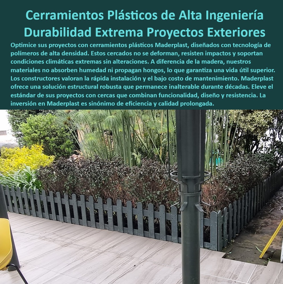Cercas Plásticas Decorativas Diseño Cerramientos Maderplast 0 Instalación cerramiento madera plástico duradero Instalación profesional vallas madera plástico Ventajas madera plástica sobre madera natural Proyectos cerramientos 0  cerramientos exteriores con resistencia a vientos fuertes y condiciones climáticas adversas, - cerramientos plásticos con protección UV para evitar el deterioro por el sol y la lluvia, - cerramientos plásticos para jardines con diseño estético y larga vida útil, - cerramientos exteriores con materiales ligeros que facilitan el transporte y la manipulación, - instalación de cerramiento de madera plástico duradero y de bajo costo, - cerramientos para parques con vallas plásticas que soportan el uso intensivo y el vandalismo, - ventajas de la madera plástica sobre la madera natural en cerramientos exteriores, - Proyectos de cerramientos exteriores que combinan funcionalidad, diseño y resistencia, utilizando materiales plásticos de alta densidad que garantizan una larga vida útil y un bajo costo de mantenimiento, - cercas-plástico, - diseño-cerramientos, - Cerramientos para terrazas con barandas de plástico de alta resistencia y fácil limpieza, - cerramientos plásticos para proyectos arquitectónicos que combinan funcionalidad y diseño, - Alexa, necesito un cerramiento para mi jardín que sea duradero y que no tenga problemas de termitas. (Solución: Los cerramientos de Maderplast son resistentes a las termitas y otras plagas), - materiales-duraderos, - cerramientos exteriores con soluciones estructurales robustas e inalterables durante décadas, - Instalación de cerramientos exteriores con materiales plásticos que imitan la estética de la madera, pero con mayor durabilidad, resistencia a plagas y sin necesidad de mantenimiento, - cerramientos con materiales plásticos reciclados para proyectos sostenibles y ecológicos, - cerramientos-maderplast, - Ok Google, busca cerramientos para mi casa que sean resistentes al agua y al sol y que no necesiten mantenimiento. (Solución: Maderplast ofrece cerramientos plásticos que cumplen con estas características), - Cerramientos plásticos de alta ingeniería para proyectos exteriores que ofrecerán durabilidad extrema, bajo mantenimiento y resistencia a condiciones climáticas adversas, - Oye Google, ¿dónde puedo comprar cerramientos que parezcan de madera pero que sean de plástico y que duren mucho tiempo? (Solución: Maderplast ofrece cerramientos con apariencia de madera pero con la durabilidad del plástico), - Ventajas de utilizar madera plástica en comparación con la madera natural para la construcción de cerramientos exteriores, considerando factores como la durabilidad, el mantenimiento y el impacto ambiental, - ingenieria plastica, - proyectos-exteriores, - cerramientos con materiales plásticos que ofrecen aislamiento térmico y acústico, - cerramientos plásticos de alta ingeniería para exteriores con durabilidad extrema, - cerramientos exteriores, - cerramientos para piscinas con vallas de plástico que no se deforman ni se decoloran, - cerramientos con materiales plásticos que no propagan hongos ni bacterias para mayor higiene, - vallas plásticas, - cerramientos para proyectos exteriores resistentes a la intemperie y sin mantenimiento, - Siri, encuentra vallas para mi finca que sean resistentes a la intemperie y que no tenga que estar pintando cada año. (Solución: Maderplast ofrece vallas plásticas que no requieren mantenimiento), - cerramientos plásticos con rápida instalación y bajo costo de mantenimiento para proyectos eficientes, - Comprar cerramientos plásticos online con envío a nivel nacional, que ofrecerán soluciones personalizadas, rápida instalación y cumplimiento de normas de seguridad y calidad para diferentes tipos de proyectos, - cerramientos plásticos personalizados a medida para adaptarse a las necesidades de cada proyecto, - cerramientos plásticos, - cerramientos para fincas con materiales plásticos resistentes a la humedad y plagas, - cerramientos plásticos con bordes redondeados y sin aristas para prevenir accidentes, - cerramientos plásticos con colores integrales que no requieren pintura ni tratamientos adicionales, - Alexa, busca cerramientos ecológicos para mi proyecto de construcción que sean amigables con el medio ambiente. (Solución: Maderplast utiliza materiales reciclados en la fabricación de sus cerramientos), - Cerramientos con materiales plásticos que cumplen con normas de seguridad y calidad internacionales, - proyectos de cerramientos exteriores con materiales plásticos de alta densidad, - cerramientos plásticos con diferentes niveles de opacidad para mayor privacidad y seguridad, - construcción sostenible, - instalación profesional de vallas de madera plástica resistente a impactos Cercas Plásticas Decorativas Diseño Cerramientos Maderplast 0 Instalación cerramiento madera plástico duradero Instalación profesional vallas madera plástico Ventajas madera plástica sobre madera natural Proyectos cerramientos 0  