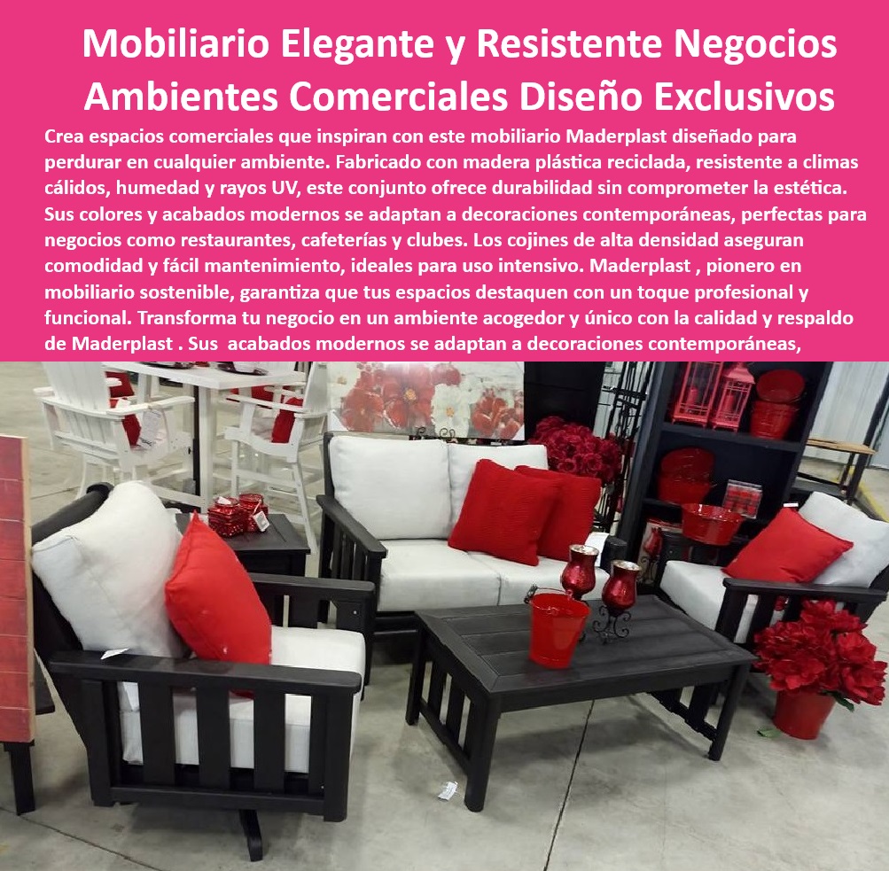 Mobiliario Exterior Salas con Cojines Terrazas Campestres Maderplast 0 Salas para terrazas con cojines de secado rápido Conjunto de muebles para exterior de fácil armado Diseño Conjunto de terrazas con muebles multifuncionales  0 sillas ergonómicas para comedor exterior con diseño moderno, confortables, fáciles de limpiar, resistentes a insectos y con garantías de larga duración, - Mobiliario para negocios con materiales sólidos y flexibles de alta confiabilidad, - Mobiliario para negocios con bordes pulidos y finos acabados estéticos, - Mobiliario para terrazas que no se pelan, corroen ni oxidan, ideales para exteriores, - Alexa, busca sillas ergonómicas para comedor exterior que sean cómodas y resistentes, - mobiliario-sin-mantenimiento, - sillas para comedor exterior con diseño ergonómico y alta comodidad, - mesas y bancas para exteriores con estilo y funcionalidad para optimizar espacios, - sillas-ergonómicas-exterior, - sillas para comedor exterior con diseño ergonómico para mayor confort y productividad, - mesas y bancas para exteriores con acabados tematizados para proyectos especiales, - mobiliario-tematico, - Alexa, necesito mesas y sillas para exterior hechas de materiales reciclados, - Mobiliario para cafeterías con resistencia al vandalismo y al robo, - Mobiliario empresarial para cafeterías con diseño moderno y sostenible, - Mobiliario para cafeterías con color integral y mínimo mantenimiento, - Mobiliario para negocios con diseño temático y materiales reciclables, - Mobiliario para terrazas de cafeterías con garantías de larga duración, - Sillas ergonómicas para comedor exterior con alta durabilidad, - Mobiliario para terrazas de restaurantes con baja huella de carbono, - Siri, encuentra mobiliario temático para mi negocio de café que sea duradero, - muebles-terraza-cafe, - sillas para comedor exterior con soluciones personalizadas a medida, - mobiliario para negocios que buscan sostenibilidad, diseño temático, alta calidad, resistencia al vandalismo y soluciones a medida para proyectos especiales, - Mobiliario para terrazas de cafeterías resistente a la intemperie y rayos UV, - diseño-exterior-cafeterias, - muebles-alta-resistencia, - mesas y bancas para exteriores que no requieren mantenimiento constante, - mesas y bancas para exteriores que ofrecen comodidad, durabilidad, resistencia a la deformación y pudrición, ideales para negocios y terrazas, - Oye Google, ¿dónde puedo comprar mobiliario para terrazas que no requieren mantenimiento?, - mesas-bancas-recicladas, - Mobiliario para cafeterías resistente a insectos, gorgojos y salinidad, - mesas y bancas de plástico reciclado para exteriores resistentes al agua, - mesas y bancas para exteriores que soportan condiciones climáticas extremas, - maderplast-exterior, - mobiliario empresarial para cafeterías con soluciones personalizadas, materiales ecológicos, alta resistencia a rayos UV y condiciones climáticas extremas, - mobiliario exterior para cafeterías con diseño temático, resistente a la intemperie, fabricado con plástico reciclado y bajo mantenimiento, - Ok Google, busca mobiliario para mí cafetería que sea resistente al sol ya la lluvia, - sillas para comedor exterior que cumplen normas internacionales de calidad, - Mobiliario exterior temático para cafeterías con plástico reciclado, - Mobiliario para cafeterías con resistencia a la deformación y pudrición, - Sillas para comedor exterior con diseño robusto y elegante para exteriores, - muebles sostenibles, - mesas y bancas para exteriores con protección UV y colores distintivos, - mobiliario-cafeterías Mobiliario Exterior Salas con Cojines Terrazas Campestres Maderplast 0 Salas para terrazas con cojines de secado rápido, - Conjunto de muebles para exterior de fácil armado, - Diseño Conjunto de terrazas con muebles multifuncionales, -