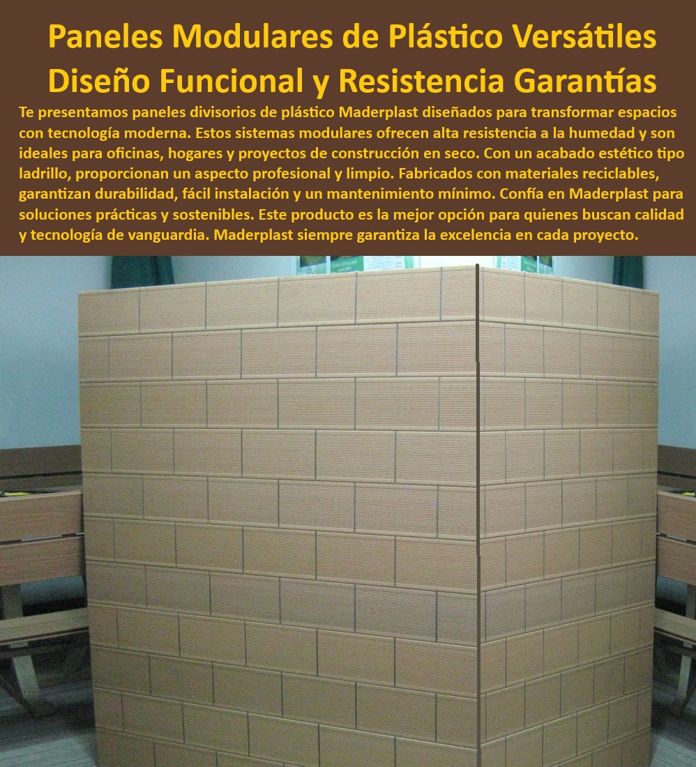 Paneles divisorios de plástico resistentes a la humedad Maderplast 0 Sistemas modulares paredes interiores Divisiones de plástico económicas y resistentes Construcción en seco con bloques plásticos Paredes plástica desmontable 0 Paneles de plástico con resistencia a impactos para espacios industriales, - Paneles modulares de plástico para crear espacios de almacenamiento, - Paneles de plástico reciclables para proyectos de construcción sostenible, - Paneles divisorios de plástico para oficinas resistentes a la humedad, - construccion-seco, - paneles de maderplast, - paneles decorativos, - Paneles divisorios de plástico con resistencia a productos químicos, - Paneles de plástico para proyectos de bricolaje y manualidades, - remodelación, - paredes plásticas con baja huella de carbono amigables con el medio ambiente, - Paneles de plástico reciclable para proyectos de construcción sostenible que contribuyen al cuidado del medio ambiente, - Ok Google, busca paneles para dividir mi oficina que sean resistentes a la humedad, - divisiones de plástico económico para construcción en seco de viviendas que permitan una construcción rápida y eficiente, - divisiones-plasticas, - Siri, encuentra paneles para construcción en seco con buen acabado estético, - paredes plásticas con estructura reforzada para mayor estabilidad, - paneles divisorios de plástico con aislamiento acústico para oficinas, - paneles modulares, - materiales-construccion, - Paredes plásticas ligeras y fáciles de transportar para eventos y exposiciones, - Alexa, necesito paredes de plástico desmontables para mi local comercial, - paredes plásticas desmontables para reconfiguración de espacios comerciales que ofrecen flexibilidad y adaptabilidad, - Paneles divisorios de plástico para crear separaciones en espacios de trabajo, - paredes plásticas con sistema de montaje rápido y sencillo, - paredes plásticas desmontables para reconfiguración de espacios comerciales, - diseño de interiores, - Paneles de plástico para revestimiento de paredes con acabado decorativo, - Paneles divisorios de plástico para baños y cocinas resistentes al agua, - Paneles modulares de plástico para paredes interiores con acabado tipo ladrillo, - Paneles modulares de plástico para paredes interiores con acabado tipo ladrillo que ofrecen un aspecto estético y moderno, - Paneles modulares de plástico para divisiones de ambientes en hogares, - Paneles de plástico con protección UV para uso en exteriores, - Paneles modulares de plástico para la construcción de cerramientos exteriores, - paneles plasticos, - Paneles divisorios de plástico con diferentes opciones de color y textura, - divisiones de plástico económico para construcción en seco de viviendas, - Oye Google, ¿dónde venden paneles de plástico reciclable para construir una pared?, - Paneles de plástico para cielorrasos con propiedades aislantes, - Paneles divisorios de plástico para oficinas resistentes a la humedad para crear espacios de trabajo confortables y duraderos, - Alexa, busca paneles divisorios económicos para mi casa, - paredes plasticas, - paredes plásticas con diseño personalizado según las necesidades del cliente, - Paneles modulares de plástico para la construcción de divisiones móviles, - Paneles modulares de plástico para la construcción de stands y expositores. Paneles divisorios de plástico resistentes a la humedad Maderplast 0 - Sistemas modulares paredes interiores, - Divisiones de plástico económicas y resistentes, - Construcción en seco con bloques plásticos, - Paredes plástica desmontable