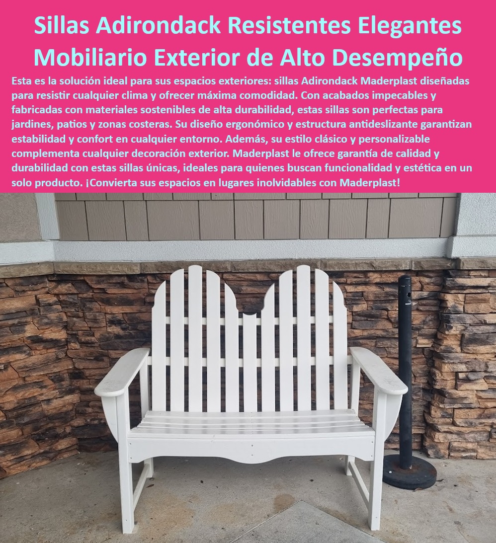 Sillas Adirondack sillas de jardín Sillas para patios Maderplast 0 Sillas de patio con soporte antideslizante sillas adirondack clásicas resistentes sillas con estilo vintage para jardines Mobiliario plástico zonas de alto uso 0 Mobiliario de exterior resistente a climas extremos, humedad y salitre, - mobiliario-plástico, - Sillas Adirondack clásicas resistentes a la intemperie y de larga duración, - Sillas Adirondack clásicas resistentes a la intemperie, con estilo vintage y alta durabilidad para proyectos de paisajismo y diseño de exteriores que buscan una inversión a largo plazo, - Oye Google, ¿qué sillas me recomiendan para un espacio público que sean fáciles de limpiar y que duren mucho tiempo? (Solución: Nuestras sillas están diseñadas para un alto desempeño y mínimo mantenimiento), - sillas para descansar ergonómicas con diseño que favorece la postura correcta, - Mobiliario plástico para zonas de alto uso con alta resistencia y durabilidad, - Sillas Adirondack para crear ambientes relajantes y acogedores en exteriores, - Sillas de jardín con estructura reforzada para mayor estabilidad y seguridad, - Mobiliario de exterior que ofrece una excelente relación calidad-precio, - sillas con mucha ergonomía para un confort excepcional durante largas jornadas, - sillas-jardin, - sillas resistentes, - Sillas Adirondack para proyectos de paisajismo y diseño de exteriores, - Sillas para patios fáciles de limpiar y mantener para mayor comodidad, - sillas-descanso, - sillas con estilo vintage para jardines y terrazas con diseño elegante, - Ok Google, busca sillas cómodas para mi jardín que sean resistentes al sol ya la lluvia. (Solución: ofrecemos sillas Adirondack diseñadas para resistir cualquier clima), - Alexa, necesito sillas para mi patio que sean seguras y estables. (Solución: Nuestras sillas cuentan con una estructura antideslizante que garantiza estabilidad), - Sillas Adirondack con diferentes opciones de color y acabado para personalizar el espacio, - Siri, encuentra sillas de exterior que tengan un estilo clásico y que sean buenas para el medio ambiente. (Solución: Nuestras sillas Adirondack combinan estilo clásico y materiales sostenibles), - Sillas de patio con soporte antideslizante para mayor seguridad y estabilidad, - Mobiliario plástico para zonas de alto tránsito con alta resistencia al desgaste, - Sillas para descansar ergonómicas con diseño que favorece la postura correcta, materiales transpirables y diferentes opciones de ajuste para maximizar el confort y el bienestar en exteriores, - Sillas para patios con diseño que se adaptan a diferentes estilos de decoración, - sillas-adirondack, - mobiliario-exterior, - Sillas de jardín con diseño clásico y atemporal que complementan cualquier decoración, - Sillas Adirondack resistentes y elegantes para mobiliario exterior de alto desempeño, ideales para jardines, patios y zonas costeras que buscan comodidad, durabilidad y estilo, - Sillas de jardín ideales para leer, relajarse y disfrutar del aire libre, - Sillas de patio con soporte antideslizante, diseño ergonómico, materiales sostenibles y acabados personalizables para crear espacios exteriores seguros, confortables y estéticos, - sillas-ergonómicas, - sillas-patio, - Sillas de jardín con estructura ligera para facilitar su transporte y almacenamiento, - sillas con materiales resistentes a los rayos UV para evitar la decoloración, - Sillas con diseño ergonómico que previenen dolores de espalda y cuello, - Sillas Adirondack para espacios exteriores con acabados impecables y personalizables, - Alexa, busca sillas que sean buenas para la espalda y que se vean bonitas en mi terraza. (Solución: Nuestras sillas ofrecen un diseño ergonómico y un estilo personalizable), - Mobiliario plástico para zonas costeras con alta resistencia a la corrosión, - sillas con apoyabrazos anchos y respaldo reclinado para un descanso óptimo, - Mobiliario plástico para zonas de alto uso con sillas ergonómicas, estructura reforzada, fácil limpieza y mantenimiento mínimo para espacios públicos y privados que requieren alta resistencia, - Sillas para patios con diseño que maximiza el confort y la ergonomía, - estilo-vintage, - sillas para patios con materiales sostenibles y amigables con el medio ambiente, - diseño exterior  
