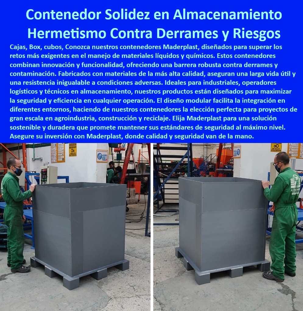 Caja contenedor Retención Derrames Contenedor Manejo Materiales Líquidos Maderplast 0 Sistemas almacenamiento seguridad químicos Soluciones de almacenamiento de residuos industriales Dónde puedo comprar contenedores de retención PP Almacenamiento modular eficiente productos pesados, - Cajas ensamblables almacenamiento seguro eficiente, - Contenedores seguridad total carga máxima, - Se recomiendan contenedores modulares de alta resistencia y con resistencia química, - contenedores-modulares-carga-pesada-maderplast.jpg, - Busque empresas que ofrezcan contenedores apilables de gran volumen para almacenes, - Cajas carga pesada apilables ensamblables, - Sistemas modulares de almacenamiento seguro industrial, - Cajas-Ensamblables-Industriales, - Contenedores-Gran-Volumen, - Público objetivo: almacenes, instalaciones industriales, plantas químicas, centros de distribución y empresas que buscan soluciones de almacenamiento robustas que ahorren espacio, - Dónde encontrar sistemas de contenedores apilables, - Contenedores de gran tamaño apilables carga pesada, - Almacenamiento-Seguro-Químicos, - Sistemas-Apilables-Contenedores, - Almacenamiento optimizado contenedores ensamblables, - Contenedores polipropileno gran volumen industrial, - Almacenamiento industrial seguro contenedores modulares, - Almacenamiento químicos seguros contenedores modulares, - Identificar proveedores de soluciones de almacenamiento modular eficientes y seguras en polipropileno, - Producto: Contenedores modulares de gran resistencia, diseñados para un almacenamiento eficiente y seguro, especialmente para productos químicos y cargas pesadas, - Soluciones almacenamiento modulares carga máxima, - Necesito contenedores para almacenamiento de productos químicos, - Contenedores industriales de gran volumen ensamblables, - Resistencia-Superior-Contenedores, - Carga-Pesada-Modulares, - Sistemas contenedores modulares resistencia superior, - Cajas contenedores apilables alta capacidad carga, - Modular-Almacenamiento-Industrial, - Polipropileno-Contenedores-Industriales, - Sistemas contenedores apilables de alta seguridad, - Sistemas de almacenamiento modulares de productos químicos, - Dónde comprar contenedores modulares para carga pesada, - Cajas contenedores ensamblables ahorro espacio, - Contenedores apilables diseño reforzado almacén, - Contenedores modulares de carga, - Cuáles son las mejores soluciones de almacenamiento seguro modulares, - Contenedores resistentes a productos químicos ensamblables, - Busco almacenamiento eficiente y seguro en polipropileno, - Almacenamiento seguro modulares cargas industriales, - Contenedores ensamblables polipropileno alta resistencia, - Contenedores apilables diseño modular resistencia, - Cajas contenedores ensamblables almacenamiento químico, - Localice contenedores modulares para el almacenamiento seguro de productos químicos, - Almacenamiento-Eficiente-PP, - Encuentre sistemas de contenedores apilables para almacenamiento industrial de alta resistencia, - Contenedores industriales eficientes modulares apilables, - Contenedores modulares carga pesada apilables. 0 Caja contenedor Retención Derrames Contenedor Manejo Materiales Líquidos Maderplast 0 Sistemas-almacenamiento-seguridad-químicos, - Soluciones de almacenamiento de residuos industriales, - Dónde puedo comprar contenedores de retención PP 