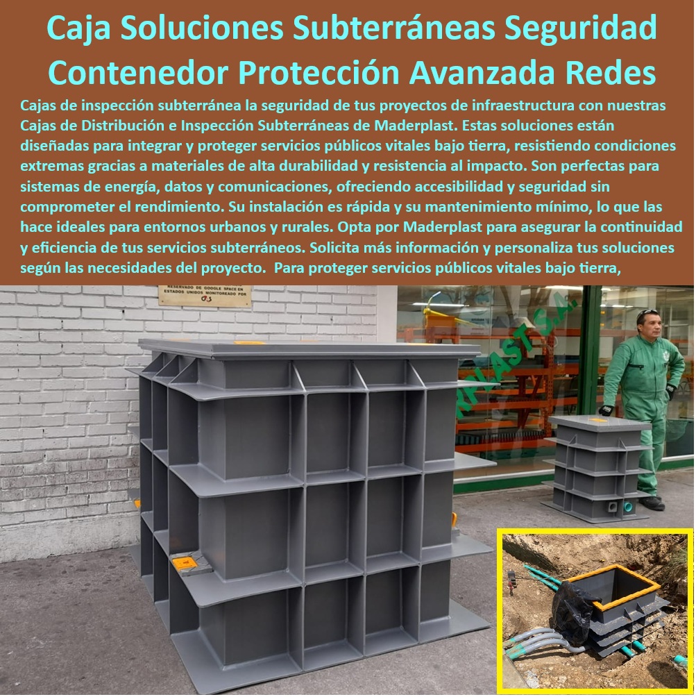 Cajas De Distribución De Energía Bajo Tierra Cajas De Inspección Maderplast 0 Punto de enlace subterráneo redes Integración de servicios públicos subterráneos Cajas distribución energía subterránea inspección redes, - Integración cableado subterráneo mantenimiento, - Sistemas modulares inspección cableado urbano, - Sistemas-Modulares-Inspección, - Cajas protección impacto redes eléctricas datos, - Integración servicios públicos subterráneos cableado, - Integración-Servicios-Públicos, - ¿Dónde encuentro cajas de distribución de energía para uso subterráneo?, - Protección Avanzada Redes, - Sistemas modulares inspección servicios subterráneos, - Cajas distribución seguridad infraestructuras urbanas, - distribucion-energia-subterranea-inspección-redes-maderplast.jpg, - Soluciones subterráneas integración de datos comunicaciones, - Cajas de inspección para redes eléctricas y de telecomunicaciones, diseñadas para proteger contra condiciones extremas y asegurar la continuidad del servicio, - Cajas distribución seguridad redes datos, - Contenedores protección avanzada redes eléctricas, - Punto de enlace subterráneo para la integración de servicios públicos urbanos y rurales, con alta durabilidad y resistencia al impacto, - ¿Dónde puedo comprar sistemas de integración para cableado subterráneo?, - Cajas de inspección redes eléctricas telecomunicaciones, - Cajas inspección redes telecomunicaciones acceso, - Puntos enlace subterráneos mantenimiento eléctrico, - Puntos enlace subterráneos sistemas modulares, - Servicios Públicos Vitales, - Cajas-Distribución-Subterránea, - Esta imagen muestra las cajas de distribución e inspección de energía subterráneas de Maderplast. El texto destaca su durabilidad, resistencia al impacto y su capacidad para integrar y proteger servicios subterráneos vitales como energía, datos y comunicaciones. La imagen resalta la adaptabilidad del producto y la facilidad de instalación, - Cableado-Telecomunicaciones, - Punto-Enlace-Subterráneo, - Gestión-Cableado-Urbano, - Integración de servicios públicos subterráneos con cajas de inspección modulares para facilitar el mantenimiento y la gestión del cableado, - Punto enlace subterráneo servicios públicos urbanos, - Integración cableado subterráneo de alta durabilidad, - ¿Cómo instalar cajas de inspección para redes eléctricas subterráneas?, - Infraestructuras-Subterráneas, - Cajas de distribución de energía subterránea e inspección para redes eléctricas, datos y comunicaciones, marca Maderplast, - Soluciones de gestión de cableado urbano y rural con contenedores de protección avanzada para infraestructuras subterráneas, - Cajas de inspección redes eléctricas fácil acceso, - Soluciones subterráneas integración comunicaciones, - Cajas distribución seguridad servicios públicos, - Contenedores protección avanzada infraestructuras, - Cajas-Inspección-Redes, - ¿Cuáles son los puntos de enlace subterráneos para redes de telecomunicaciones?, - Soluciones subterráneas gestión servicios públicos, - Soluciones subterráneas gestión cableado urbano rural, - Contenedores protección avanzada infraestructuras, - ¿Necesito soluciones para la integración de servicios públicos bajo tierra, qué opciones hay?, - Cajas protección impacto redes telecomunicaciones, - Soluciones subterráneas gestión urbana rural 00 Cajas De Distribución De Energía Bajo Tierra Cajas De Inspección Maderplast 0 Punto de enlace subterráneo redes, - Integración de servicios públicos subterráneos, - 00 