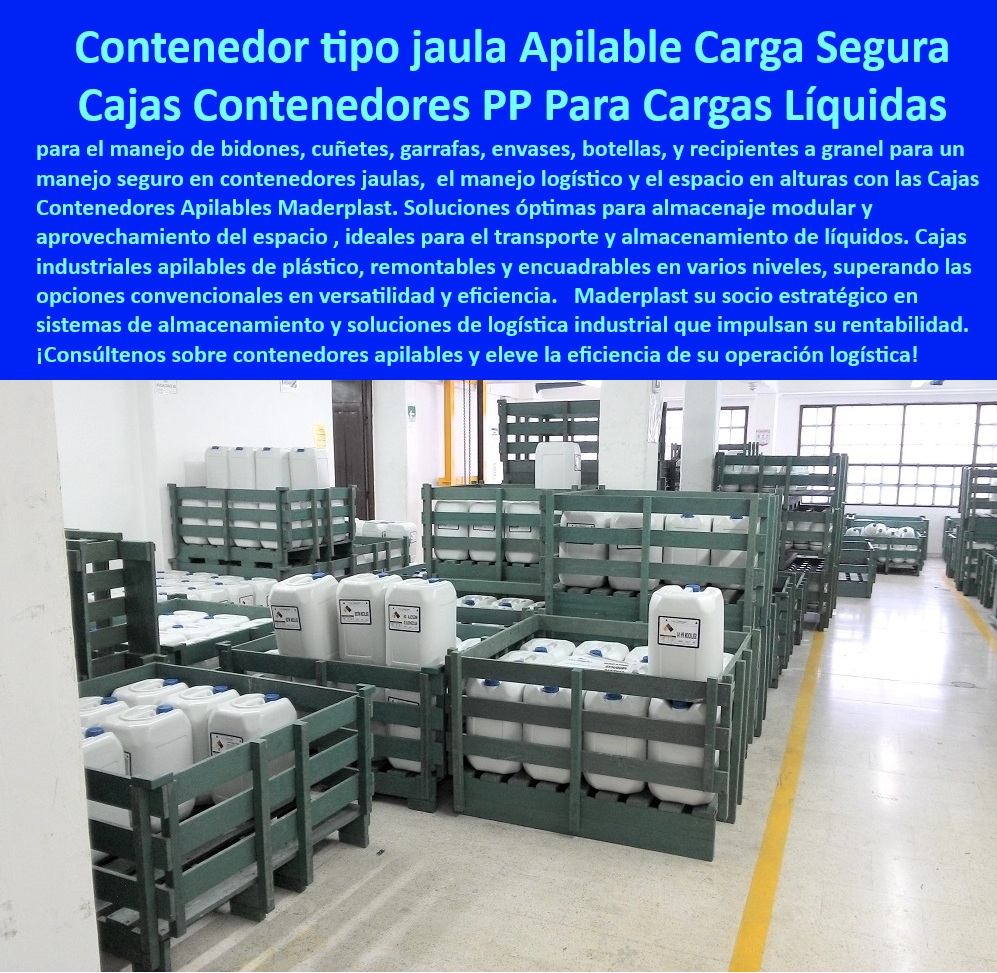 Contenedores jaulas transporte de materiales peligrosos Cajas para líquidos Maderplast 0 Cajas industriales apilables de plástico soluciones almacenamiento modulares Jaula Plástica Industrial Transporte Bidones, - Jaula Almacenamiento Modular Líquidos Peligrosos Certificada, - contenedor-apilable-seguro-toxicos, - Sistema logístico eficiente con jaulas apilables Maderplast, - Contenedor Para Cargas Líquidas Alta Eficiencia, - ¿Dónde consigo contenedores jaula apilables para químicos?, - sistema-logistico-industrial-eficiente, - plataforma-optimizacion-espacio-bodega, - caja-plastica-transporte-liquidos, - Caja Modular Industrial Rentabilidad Logística, - Caja modular de polipropileno para transporte industrial seguro, - Plataforma Apilable Optimización Logística Industrial, - ¿Qué caja industrial sirve para transportar bidones tóxicos?, - contenedor-jaula-apilable-industrial-quimicos-liquidos-transporte-seguro-maderplast.jpg, - Contenedor Plástico Apilable Seguridad Transporte, - Contenedor Apilable Optimización Espacio Almacenamiento, - caja-industrial-polipropileno-reforzado, - Sistema Almacenamiento Cargas Líquidas Sostenible, - Caja Jaula Transporte Químicos Alta Durabilidad, - Caja Industrial Polipropileno Reforzada Apilable, - ¿Recomiendan jaulas plásticas resistentes para cargas industriales?, - Caja Apilable Remontable Para Envases Tóxicos, - solucion-modular-logistica-maderplast, - Contenedor Apilable Maximización Espacio Bodegas, - Contenedor Jaula Plástico Resistente Impactos Repetidos, - Sistema Logístico Eficiente Cargas Peligrosas Maderplast, - Contenedor Jaula Apilable Para Bidones Químicos Seguros, - Cajas Industriales Para Transporte Seguro Garrafas, - Caja Industrial Encajable Transporte Bidones Seguros, - almacenaje-industrial-maxima-rentabilidad, - ¿Qué contenedor optimiza espacio y logística para químicos?, - ¿Cuáles son los mejores sistemas modulares para líquidos peligrosos?, - Jaula Plástica Para Logística Segura Maderplast, - Solución Logística Industrial Versátil Alta Capacidad, - Caja Plástica Modular Transporte Líquidos Industriales, - transporte-seguro-materiales-peligrosos, - Solución de almacenamiento modular para optimización logística, - Sistema Modular Almacenamiento Altura Certificado, - contenedor-jaula-apilable-químicos, - Contenedor Plástico Apilable Protección Químicos, - jaula-industrial-almacenamiento-bidones, - Contenedor jaula apilable para almacenamiento seguro de líquidos químicos, - Contenedor Seguro Almacenamiento Materiales Peligrosos, - Contenedor Industrial Modular Apilable Maderplast, - Contenedor de plástico industrial reforzado para bidones peligrosos, - Caja Reforzada Transporte Materiales Tóxicos 00 Contenedores jaulas transporte de materiales peligrosos Cajas para líquidos Maderplast 0 Cajas industriales apilables de plástico, - soluciones-almacenamiento-modulares, - 00