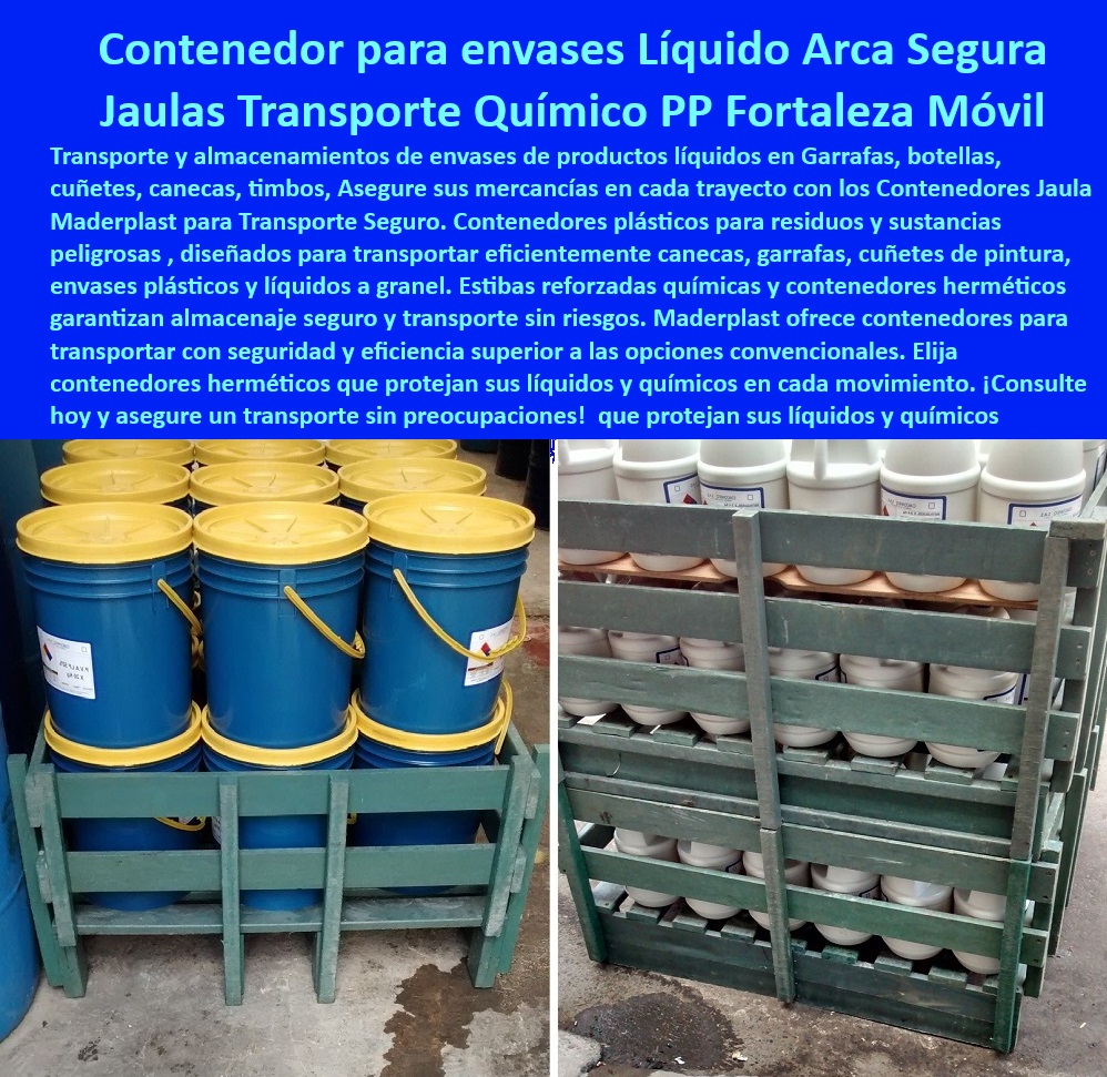 Contenedores jaulas transporte de materiales peligrosos Cajas para líquidos Maderplast 0 Contenedores plásticos para residuos estibas reforzadas químicas contenedores herméticos almacenaje Almacenaje seguro sustancias peligrosas Caja De Protección Para Sustancias Inflamables, - Plataforma Antiderrame Para Bidones De Residuos Industriales, - Jaula Reforzada Para Transporte De Productos Químicos, - Contenedor Modular Hermético Para Químicos Peligrosos, - Jaula Protectora Para Transporte De Materiales Tóxicos, - Estiba De Protección Para Cargas Químicas Sensibles, - Jaula Modular Para Transporte De Líquidos Peligrosos, - contenedor-hermetico-envases-liquidos, - Plataforma De Seguridad Para Envases De Sustancias Corrosivas, - Sistema Eficiente Para Transporte De Materiales Líquidos, - Estiba Resistente Para Envases De Productos Corrosivos, - Sistema modular para almacenamiento de sustancias químicas, - Caja Industrial Reforzada Para Almacenamiento De Garrafas, - Caja Reforzada Para Traslado De Sustancias Tóxicas, - Estiba certificada para manejo de líquidos corrosivos, - caja-seguridad-productos-corrosivos, - Plataforma de protección para bidones de residuos industriales, - plataforma-antiderrame-bidones, - jaula-reforzada-transporte-quimicos, - Plataforma Segura Para Movimiento De Canecas Industriales, - Contenedor hermético industrial para envases líquidos tóxicos, - Contenedor De Seguridad Para Envases Tóxicos, - ¿Cómo proteger envases de químicos durante el transporte?, - ¿Cuál es el mejor contenedor hermético para líquidos peligrosos?, - jaula-reforzada-transporte-quimicos-contenedor-hermetico-envases-liquidos-peligrosos-seguro-maderplast.jpg, - Contenedor Industrial Para Manejo De Líquidos A Granel, - ¿Dónde venden jaulas para transportar productos químicos?, - jaula-industrial-materiales-peligrosos, - Jaula Hermética Para Manejo De Materiales Peligrosos, - ¿Qué estiba reforzada sirve para materiales peligrosos?, - Contenedor Certificado Para Sustancias Corrosivas, - Contenedor Reforzado Para Sustancias De Alto Riesgo, - Contenedor Antiderrame Para Traslado De Residuos Líquidos, - Estiba Modular Para Bidones Y Canecas De Químicos, - solución-almacenaje-químicos-industriales, - Contenedor Hermético Para Envases Líquidos Industriales, - Jaula De Seguridad Para Movimiento De Envases Plásticos, - Jaula reforzada para transporte seguro de materiales peligrosos, - Solución Industrial Para Almacenaje De Productos Químicos, - estiba-protección-cargas-tóxicas, - Sistema Modular Para Transporte Seguro De Líquidos, - Sistema Seguro Para Almacenaje De Sustancias Peligrosas, - ¿Qué sistema seguro recomiendan para mover sustancias tóxicas?, - sistema-seguro-sustancias-peligrosas, - estiba-resistente-envases-corrosivos, - contenedor-modular-manejo-líquidos 0 Contenedores jaulas transporte de materiales peligrosos Cajas para líquidos Maderplast 0 Contenedores plásticos para residuos, - estibas-reforzadas-químicas, - contenedores-herméticos-almacenaje, - Almacenaje seguro  sustancias peligrosas