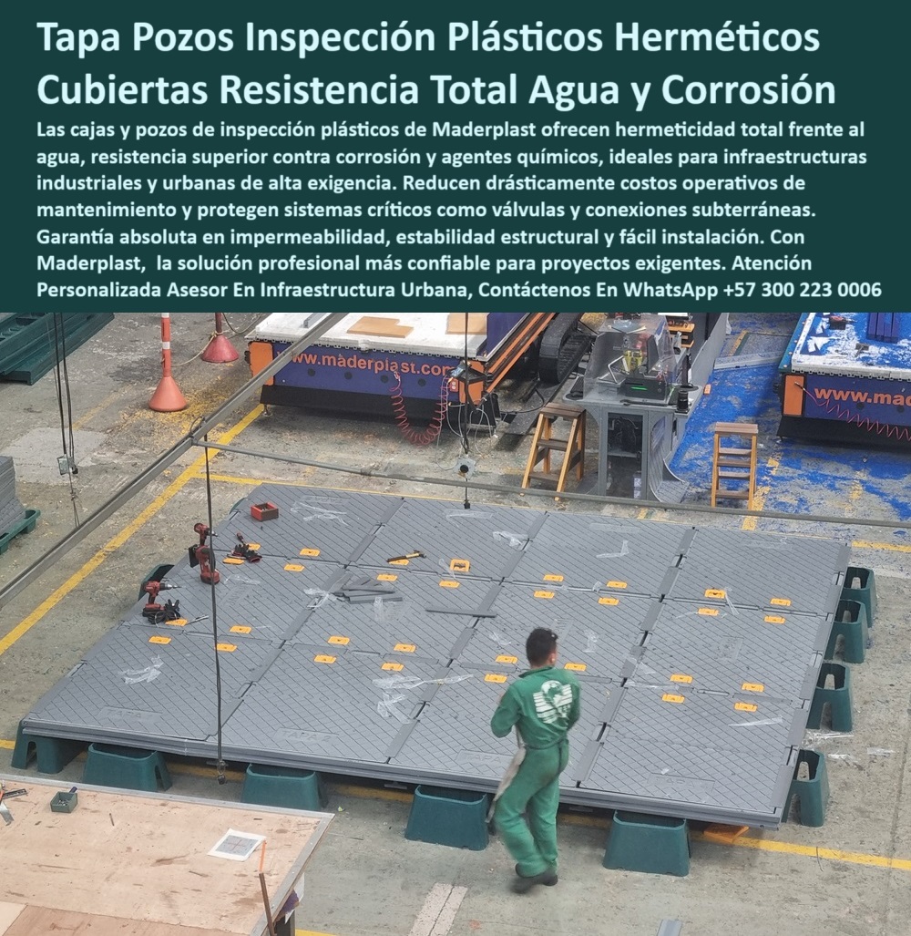 Conos Reducción Alcantarillado Tapa De Seguridad Para Válvulas De Cierre Maderplast 0 Cajas inspección herméticas resistentes a corrosión Pozos inspección plásticos herméticos impermeables Empresas en fabricación cajas de inspección sistema de inspección para conexiones subterráneas, - sistemas modulares de inspección subterránea en polímero técnico, - pozos de acceso plásticos industriales sin filtraciones, - cajas-pozos-acceso-subterráneo, - cajas plásticas para ingeniería hidráulica avanzada, - cajas-industriales-resistentes, - cajas de inspección industriales sin mantenimiento, - soluciones plásticas herméticas para válvulas enterradas, - caja plástica con sello total para válvula de cierre, - plataforma de inspección plástica gris de alto formato, - ¿Quién fabrica cajas de inspección plásticas industriales?, - soluciones plásticas para pozos de control hidráulico, - ¿Qué caja de inspección plástica resiste corrosión y químicos?, - pozos plásticos con tapa de alta resistencia estructural, - cajas-inspección-plásticas, - tapas industriales herméticas para zonas húmedas, - cubierta plástica reforzada con manijas amarillas, - cajas técnicas de acceso a redes de agua potable, - inspección-hidráulica-plástica, - soluciones certificadas en cajas de inspección plástica, - ¿Dónde comprar cajas herméticas para válvulas subterráneas?, - caja plástica reforzada para conexiones subterráneas, - fabricante industrial de cubiertas plásticas para redes hidráulicas, - caja de inspección plástica para instalaciones urbanas, - cajas de inspección impermeables para industrias pesadas, - tapa plástica de gran formato con sello resistente, - ¿Cuál es la mejor tapa plástica para redes hidráulicas?, - operario instalando tapa plástica de gran tamaño, - tapas-herméticas-industriales, - cubiertas-anticorrosivas-polímero, - cajas de inspección anticorrosivas para ambientes hostiles, - cubierta hermética plástica para válvulas subterráneas, - cajas de inspección herméticas para redes hidráulicas, - módulos plásticos estructurales de inspección avanzada, - cajas de inspección seguras para instalaciones críticas, - cajas industriales para protección de válvulas enterradas, - soluciones-inspección-agua, - estructura plástica hermética sobre piso industrial, - tapas plásticas resistentes a corrosión y químicos agresivos, - cubiertas modulares resistentes a agentes químicos, - módulo de inspección plástica industrial gris, - módulos-herméticos-subterráneos, - fabricante confiable de sistemas de inspección plásticos, - fabricación-cajas-redes, - módulos de inspección anticorrosivos para redes técnicas, - cubiertas técnicas resistentes al agua y corrosión, - sistemas-cierre-subterráneo, - sistema de inspección subterránea libre de mantenimiento, - fabricante de cajas plásticas con tapa de seguridad, - zona industrial con tapas resistentes a químicos, - cuadrícula de tapas técnicas plásticas ensambladas, - conjunto modular de cajas plásticas técnicas, - tapa de inspección en polietileno con texturizado, - ¿Existen cajas plásticas impermeables para zonas húmedas?, - sistema modular de inspección subterránea plástica 0 Conos Reducción Alcantarillado Tapa De Seguridad Para Válvulas De Cierre Maderplast 0 Cajas inspección herméticas resistentes a corrosión, - Pozos inspección plásticos herméticos impermeables, - Empresas en fabricación cajas de inspección