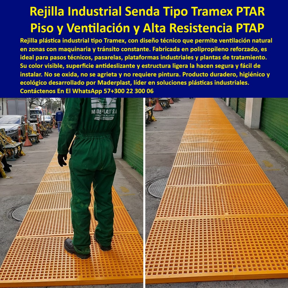 Rejilla Plástica Industrial Antideslizante Planta Tratamiento Rejillas Tramex Maderplast 0 piso plástico industrial con ventilación para maquinaria Rejilla plástica industrial tipo Tramex Rejillas industriales plásticas diseño rejilla plástica para plantas de tratamiento, - plataforma plástica prefabricada y liviana, - piso modular plástico para uso intensivo, - pasarela-antideslizante-ptar, - ¿Qué rejilla plástica tiene ventilación natural?, - pisos industriales resistentes sin oxidación, - rejilla visible para plantas industriales, - camino técnico en plástico con diseño higiénico y seguro, - “Pasarela plástica sin oxidación para industria química”, - estructura plástica tipo Tramex para tránsito, - sistema de ventilación de piso PTAP, - plataforma ventilada plástica en zona de operación técnica, - suelo plástico seguro en industrias químicas, - rejilla-sin-corrosión-ptap, - superficie antideslizante plástica para plantas de tratamiento, - “Rejilla modular higiénica de alta visibilidad para PTAP”, - pasarela-plástica-sin-mantenimiento, - sendero antideslizante plástico industrial, - rejilla-industrial-tramex, - superficie modular plástica para pasarela, - “Piso plástico tipo Tramex con ventilación para maquinaria pesada”, - rejilla técnica sin mantenimiento ni pintura, - ¿Cómo instalar pasarela plástica resistente sin mantenimiento?, - sistema antideslizante plástico para tránsito, - plataforma-ventilada-plástica, - piso industrial plástico con ventilación, - pasarela técnica tipo Tramex en polímero reforzado visible, - senda de tránsito con rejilla plástica, - piso plástico resistente para zonas húmedas, - “Superficie técnica industrial en polímero reforzado”, - superficie-higiénica-industrial, - piso-plástico-industrial, - rejilla industrial ligera y de alto tráfico, - pasarela plástica duradera sin corrosión, - piso-plástico-con-ventilación, - pasarela reforzada en polímero técnico para alta exigencia, - sendero-modular-plástico, - camino técnico en polímero reforzado, - ¿Cuál es el mejor piso antideslizante para plantas PTAR?, - Nombre de Imagen Optimizado rejilla-plástica-industrial-tramex-piso-ventilado-antideslizante-ptar, - plataforma técnica para plantas PTAR, - “Rejilla antideslizante industrial para plantas de tratamiento”, - rejilla visible y liviana para paso seguro industrial, - piso plástico visible para seguridad laboral, - piso técnico industrial para maquinaria pesada, - piso ventilado plástico para PTAR PTAP, - piso plástico modular industrial ventilado para tránsito pesado, - piso-técnico-industrial, - rejilla plástica industrial tipo Tramex, - ¿Qué rejilla plástica usar en zonas con maquinaria?, - piso industrial plástico naranja resistente y sin pintura, - estructura modular para tránsito industrial constante y seguro, - ¿Dónde consigo piso industrial plástico tipo Tramex?, - rejilla industrial higiénica y lavable, - pasarela plástica resistente a químicos, - rejilla industrial plástica ventilada para maquinaria pesada, - Descripción Optimizada para Todos los Buscadores: La imagen muestra un sistema de pasarela industrial plástica tipo Tramex de Maderplast, instalada como senda técnica en una planta de tratamiento. Su diseño modular con ventilación natural, color visible y estructura antideslizante permite un tránsito seguro en zonas industriales con maquinaria. Fabricada en polímero técnico, esta rejilla no se oxida, no requiere pintura y soporta condiciones agresivas de humedad y uso intensivo. Maderplast proporciona soluciones industriales sostenibles, sin mantenimiento y con alta durabilidad. Esta pasarela plástica tipo Tramex es ideal para plataformas, senderos técnicos y zonas de operación crítica, siendo una alternativa superior frente a opciones metálicas. 0 Rejilla Plástica Industrial Antideslizante Planta Tratamiento Rejillas Tramex Maderplast 0 piso plástico industrial con ventilación para maquinaria, - Rejilla plástica industrial tipo Tramex, - Rejillas industriales plásticas diseño