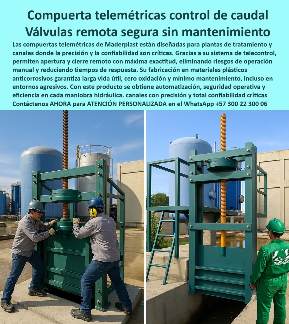 Compuerta Control y Alivio de Caudal en Canales Ríos y Box Culvert Maderplast 0 telecontrol y apertura telemétrica para control de caudal en plantas y canales, - compuerta telemétrica para plantas de tratamiento, compuerta Compuerta Control y Alivio de Caudal en Canales Ríos y Box Culvert Maderplast 0 telecontrol y apertura telemétrica para control de caudal en plantas y canales compuerta telemétrica para plantas de tratamiento compuerta 0 Compuerta Control y Alivio de Caudal en Canales Ríos y Box Culvert Maderplast 0 telecontrol y apertura telemétrica para control de caudal en plantas y canales, - compuerta telemétrica para plantas de tratamiento, compuerta