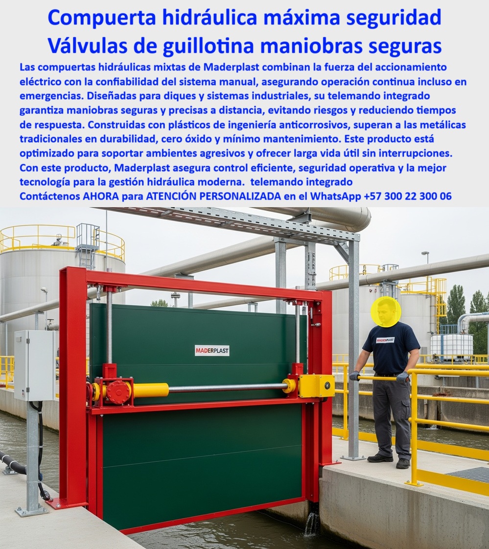Compuerta Grande con accionamiento eléctrico y manual mixto Dique Maderplast 0 compuerta hidráulica mixta manual y eléctrica, - compuerta con telemando para maniobras seguras, compuerta con sistema eléctrico y manual diques Compuerta Grande con accionamiento eléctrico y manual mixto Dique Maderplast 0 compuerta hidráulica mixta manual y eléctrica compuerta con telemando para maniobras seguras compuerta con sistema eléctrico y manual diques 0 Compuerta Grande con accionamiento eléctrico y manual mixto Dique Maderplast 0 compuerta hidráulica mixta manual y eléctrica, - compuerta con telemando para maniobras seguras, compuerta con sistema eléctrico y manual diques
