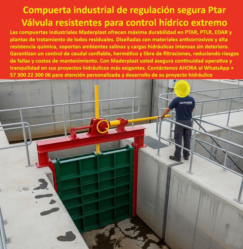 Compuertas Industriales Alta Resistencia Control De Caudales Canales Maderplast 0 compuerta de regulación de caudal en presas, - compuerta de alta durabilidad para control hídrico, - compuerta resistente a ambientes salinos Compuertas Industriales Alta Resistencia Control De Caudales Canales Maderplast 0 compuerta de regulación de caudal en presas compuerta de alta durabilidad para control hídrico compuerta resistente a ambientes salinos 0 Compuertas Industriales Alta Resistencia Control De Caudales Canales Maderplast 0 compuerta de regulación de caudal en presas, - compuerta de alta durabilidad para control hídrico, - compuerta resistente a ambientes salinos
