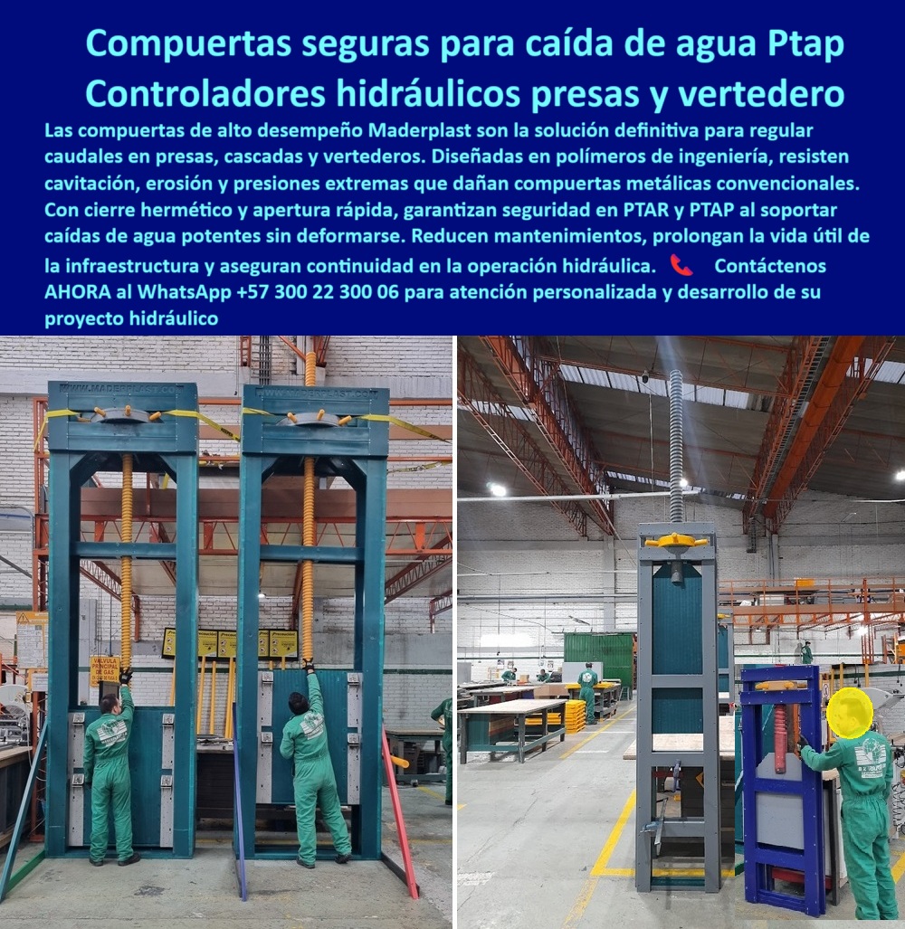 Compuertas hidráulicas de alta caída compuertas de alto desempeño Maderplast 0 control de caudal en represas y cascadas, - compuerta de apertura rápida para vertedero, - compuerta resistente a cavitación y erosión Ptar Ptap Compuertas hidráulicas de alta caída compuertas de alto desempeño Maderplast 0 control de caudal en represas y cascadas compuerta de apertura rápida para vertedero compuerta resistente a cavitación y erosión Ptar Ptap 0 Compuertas hidráulicas de alta caída compuertas de alto desempeño Maderplast 0 control de caudal en represas y cascadas, - compuerta de apertura rápida para vertedero, - compuerta resistente a cavitación y erosión Ptar Ptap
