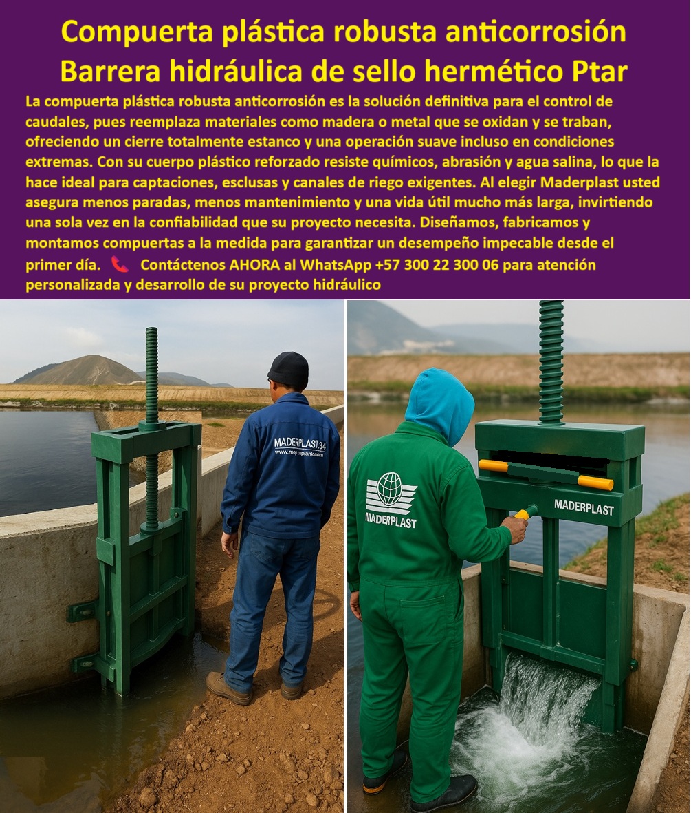 Diseño Fabricación Montaje De Compuerta Tipos Modelos Compuerta Maderplast 0 compuerta robusta para control de torrentes, - compuerta con sello hermético para captación de agua, - compuerta para esclusas de control de nivel Diseño Fabricación Montaje De Compuerta Tipos Modelos Compuerta Maderplast 0 compuerta robusta para control de torrentes compuerta con sello hermético para captación de agua compuerta para esclusas de control de nivel 0 Diseño Fabricación Montaje De Compuerta Tipos Modelos Compuerta Maderplast 0 compuerta robusta para control de torrentes, - compuerta con sello hermético para captación de agua, - compuerta para esclusas de control de nivel