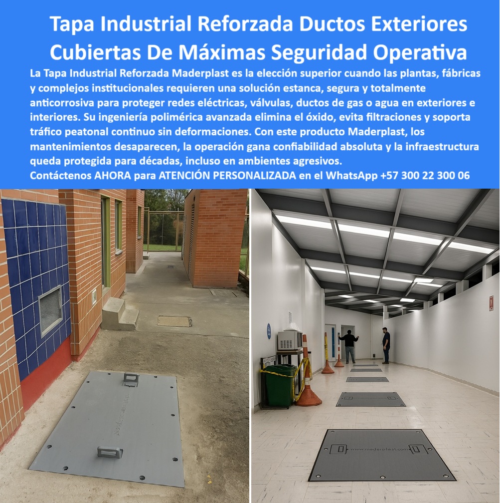 Tapa Industrial Reforzada Fábrica Tapas industriales Maderplast 0 Tapa para fábricas y plantas Herméticas seguras y duraderas para redes eléctricas de gas o agua en exteriores Tapa estanca de alto desempeño fabricada para proteger válvulas ducto Tapa Industrial Reforzada Fábrica Tapas industriales Maderplast 0 Tapa para fábricas y plantas Herméticas seguras y duraderas para redes eléctricas de gas o agua en exteriores Tapa estanca de alto desempeño fabricada para proteger válvulas ducto