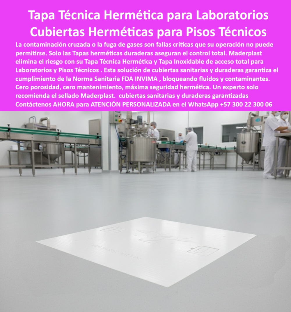 Tapa Inoxidable Tapa Norma Sanitaria FDA INVIMA Maderplast 0 Tapas herméticas duraderas y seguras para pisos técnicos Cubiertas sanitarias y durables Tapas técnicas de acceso hermético para laboratorios y plantas de producción Tapas sanitarias Tapa Inoxidable Tapa Norma Sanitaria FDA INVIMA Maderplast 0 Tapas herméticas duraderas y seguras para pisos técnicos Cubiertas sanitarias y durables Tapas técnicas de acceso hermético para laboratorios y plantas de producción Tapas sanitarias