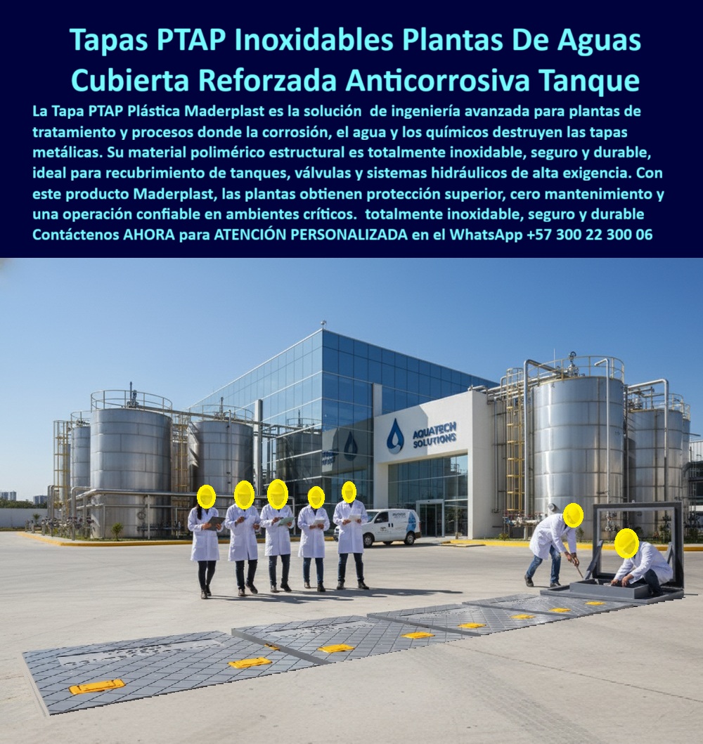 Tapa Planta De Tratamiento De Aguas Tapa Inoxidable PTAP Maderplast 0 Tapa plástica circular para cubrimiento de tanques y sistemas hidráulicos Resistente a la corrosión al agua y a ambientes químicos Solución de alta ingeniería para plantas pp Tapa Planta De Tratamiento De Aguas Tapa Inoxidable PTAP Maderplast 0 Tapa plástica circular para cubrimiento de tanques y sistemas hidráulicos Resistente a la corrosión al agua y a ambientes químicos Solución de alta ingeniería para plantas pp