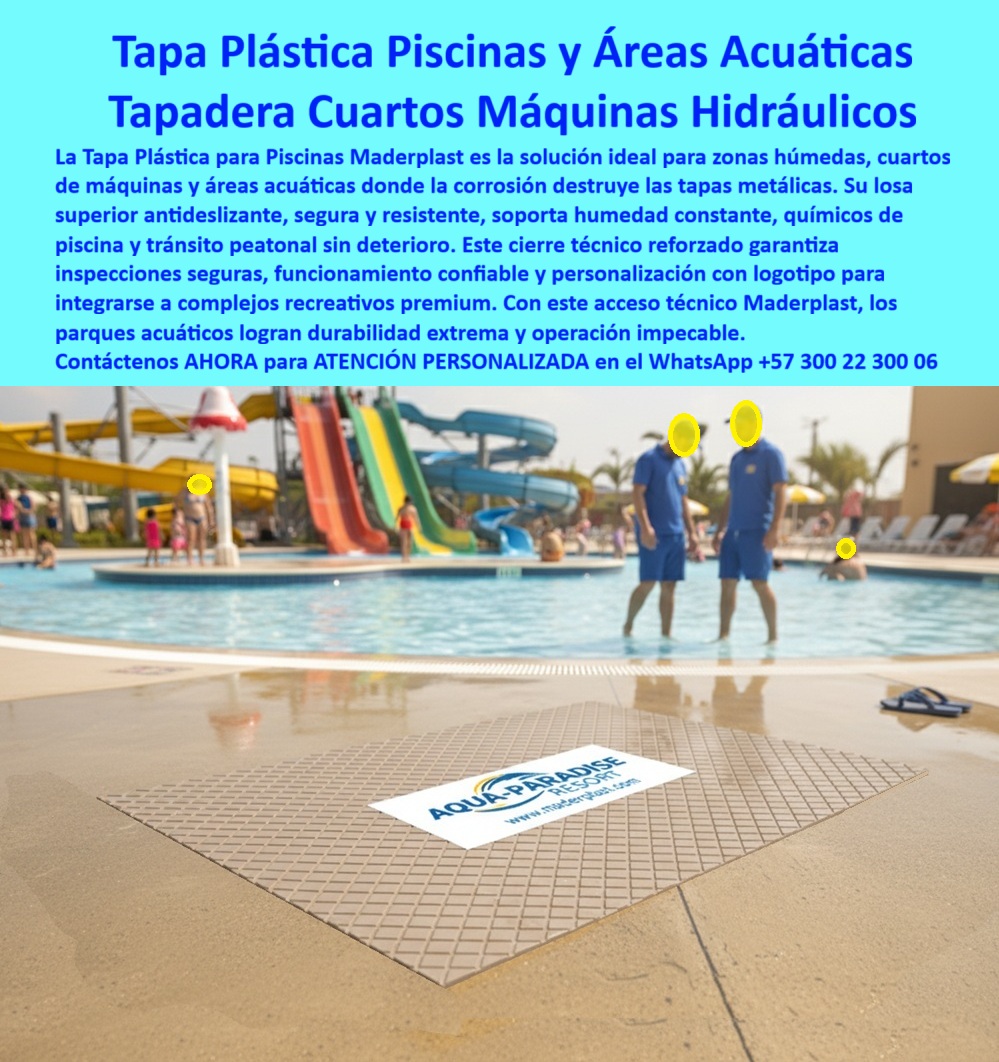 Tapa Plástica Piscinas Tapa Áreas Acuáticas Tapa Maderplast 0 Tapa de Registro para Piscinas y Áreas Acuáticas Tapa Plástica Reforzada Piscinas Cubiertas - Tapa Industrial Anticorrosiva para Cuartos de Máquinas infraestructura hidráulica 0 Tapa Plástica Piscinas Tapa Áreas Acuáticas Tapa Maderplast 0 Tapa de Registro para Piscinas y Áreas Acuáticas Tapa Plástica Reforzada Piscinas Cubiertas Tapa Industrial Anticorrosiva para Cuartos de Máquinas infraestructura hidráulica 0