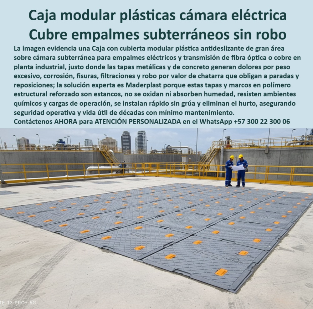 Cajas Con Tapa Subterráneas Caja Canalización Empalmes Eléctricos Maderplast 0 Pozos de mayor diámetro plásticos instalación rápida Caja de polo a tierra en acera dieléctrica Tapas de registro ligeras para mantenimiento frecuente Cámara Retie
