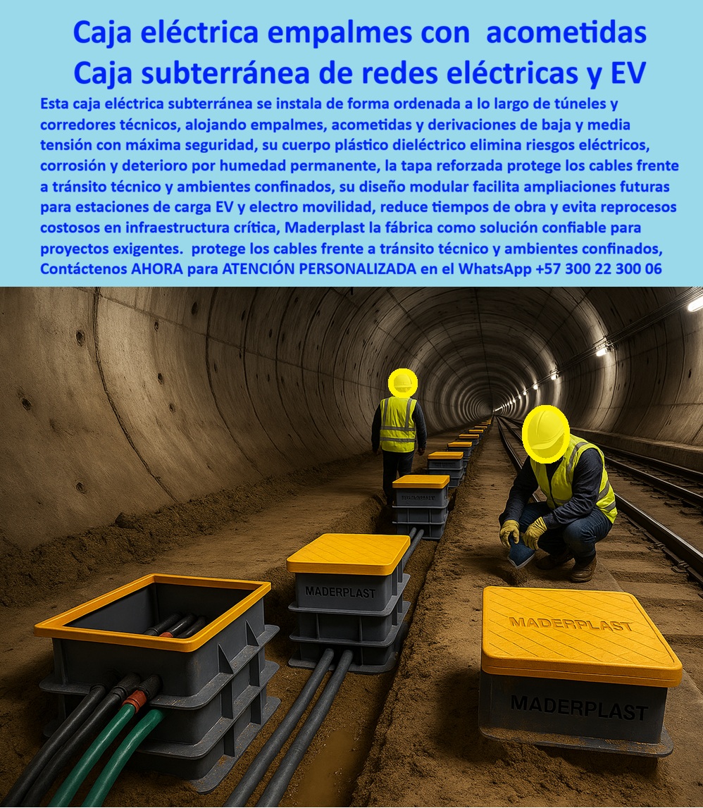 Instalación De Cajas Conexiones Caja Empalmes Acometida Eléctrica Maderplast 0 caja eléctrica subterránea empalmes caja de acometida eléctrica subterránea caja de registro eléctrica baja tensión caja de registro media tensión caja