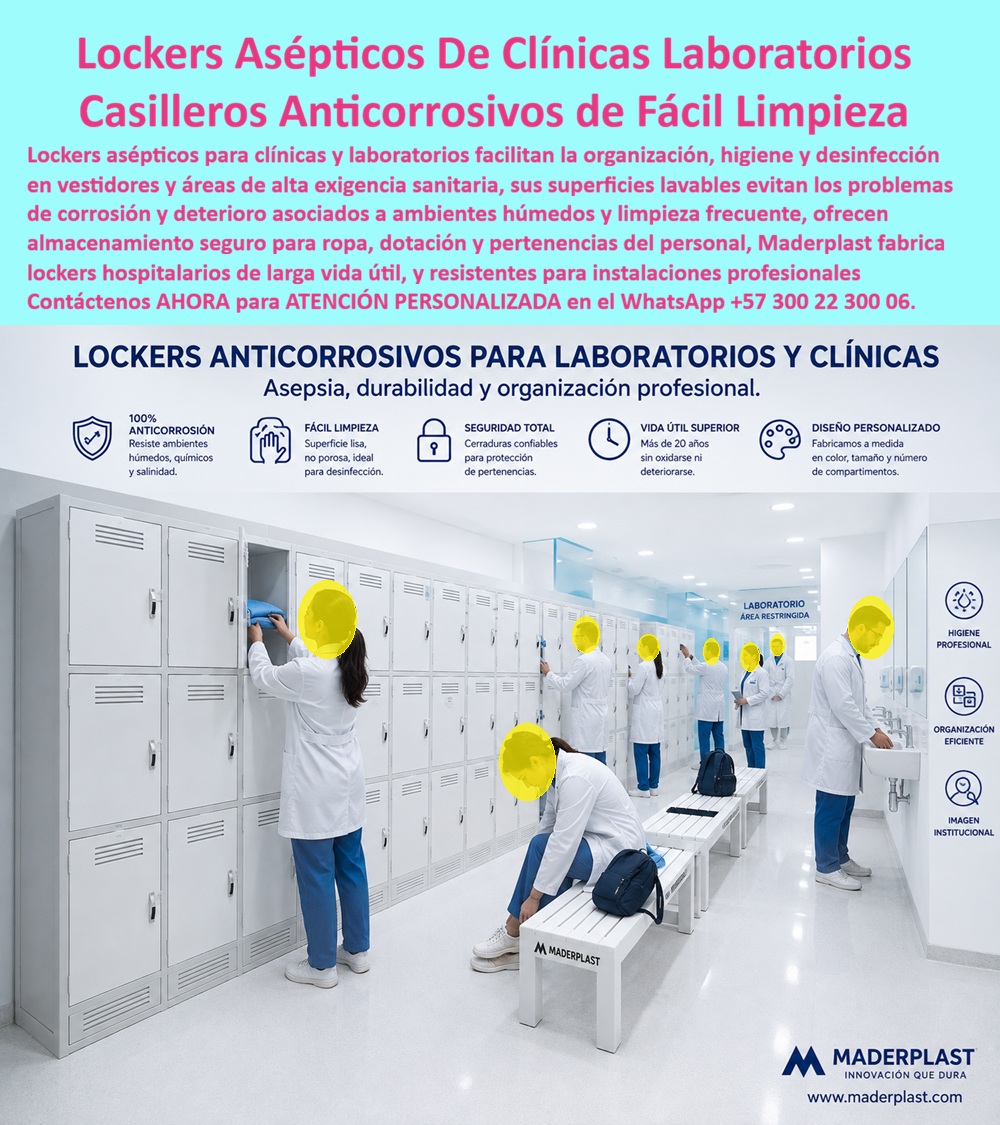 Lockers Hospitalarios Casilleros Clínicas Sala Cirugía Laboratorios Maderplast Lockers Asépticos Que Facilitan La Desinfección Lockers Para Hospitales Locker Con Larga Vida Útil Locker Sanitario Laboratorio Vida Útil Superior Veinte Años