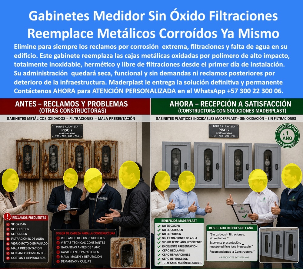 Cajas Medidores Resistentes A Humedad Y Salinidad Nicho Plástico Maderplast - Gabinete Agua Antena Interna Sin Efecto Jaula Faraday, Gabinete de reemplazo para caja oxidada sin reclamos, Nicho Gabinete de reemplazo de caja oxidada sin corrosión Cajas Medidores Resistentes A Humedad Y Salinidad Nicho Plástico Maderplast Gabinete Agua Antena Interna Sin Efecto Jaula Faraday Gabinete de reemplazo para caja oxidada sin reclamos Nicho Gabinete de reemplazo de caja oxidada sin corrosión