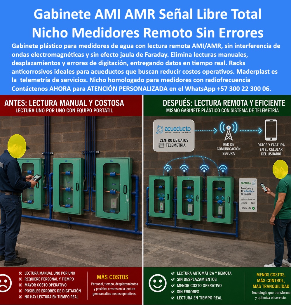 Cajas Telemetría Racks Servicios Gabinete Telemétrico Homologado Maderplast - Gabinete AMI AMR Medidor Agua Señal Libre Sin Interferencia, Nichos Medidores Remotos Ondas Electromagnéticas, Racks Anticorrosivos Medición Telemétrica De Servicios A Cajas Telemetría Racks Servicios Gabinete Telemétrico Homologado Maderplast Gabinete AMI AMR Medidor Agua Señal Libre Sin Interferencia Nichos Medidores Remotos Ondas Electromagnéticas Racks Anticorrosivos Medición Telemétrica De Servicios A