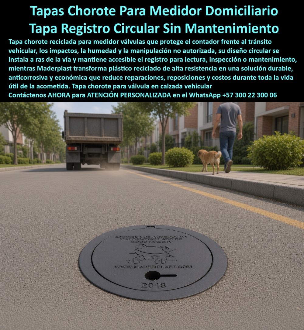 Cajilla tipo chorote Válvula de tráfico pesado, Tapa Chorote Maderplast - Tapa Chorote Reciclada Para Caja De Medidor Domiciliario, Tapa Registro Circular Resistente Medidor De Agua, Caja portamedidor domiciliaria redonda sin mantenimiento, Tapa Cajilla tipo chorote Válvula de tráfico pesado Tapa Chorote Maderplast Tapa Chorote Reciclada Para Caja De Medidor Domiciliario Tapa Registro Circular Resistente Medidor De Agua Caja portamedidor domiciliaria redonda sin mantenimiento Tapa