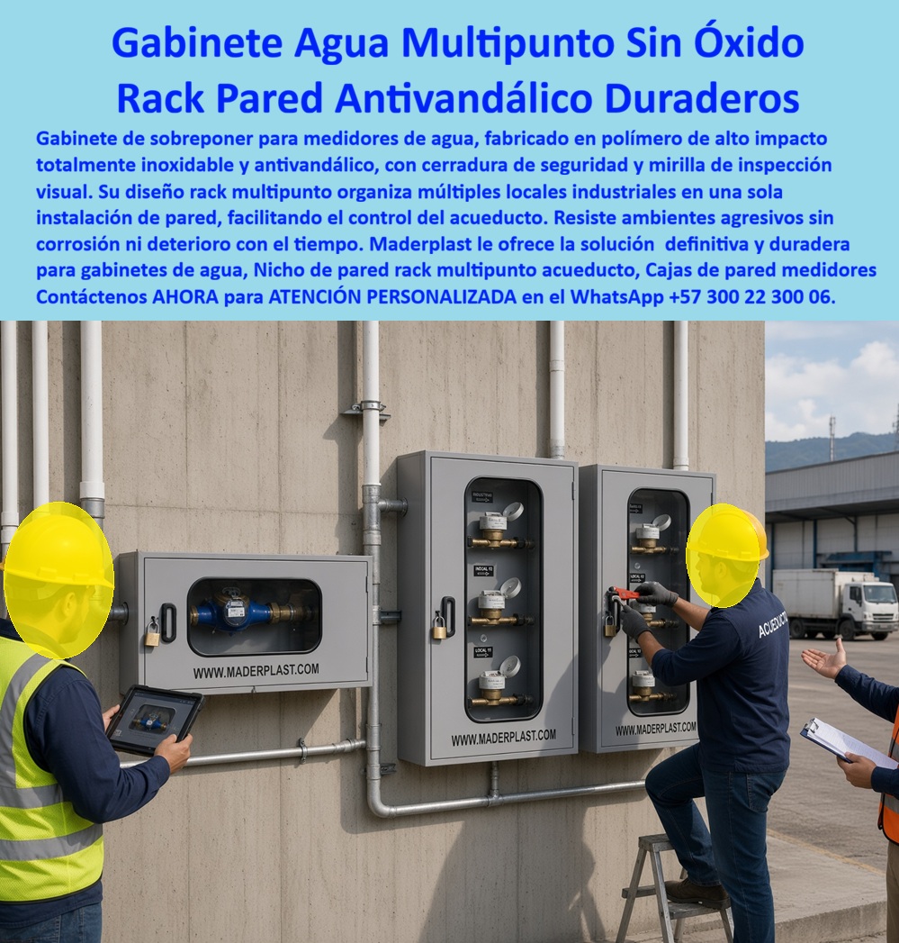 Nicho De Pared Medidores Agua Gabinete Agua Rack Multipunto Maderplast - Gabinete de sobreponer para medidores de agua sin óxido, Gabinetes De Agua Empotrables Duraderos Y Antivandálicos, Cajas De Pared Para Medidores De Agua Antivandálicas Caja Nicho De Pared Medidores Agua Gabinete Agua Rack Multipunto Maderplast Gabinete de sobreponer para medidores de agua sin óxido Gabinetes De Agua Empotrables Duraderos Y Antivandálicos Cajas De Pared Para Medidores De Agua Antivandálicas Caja